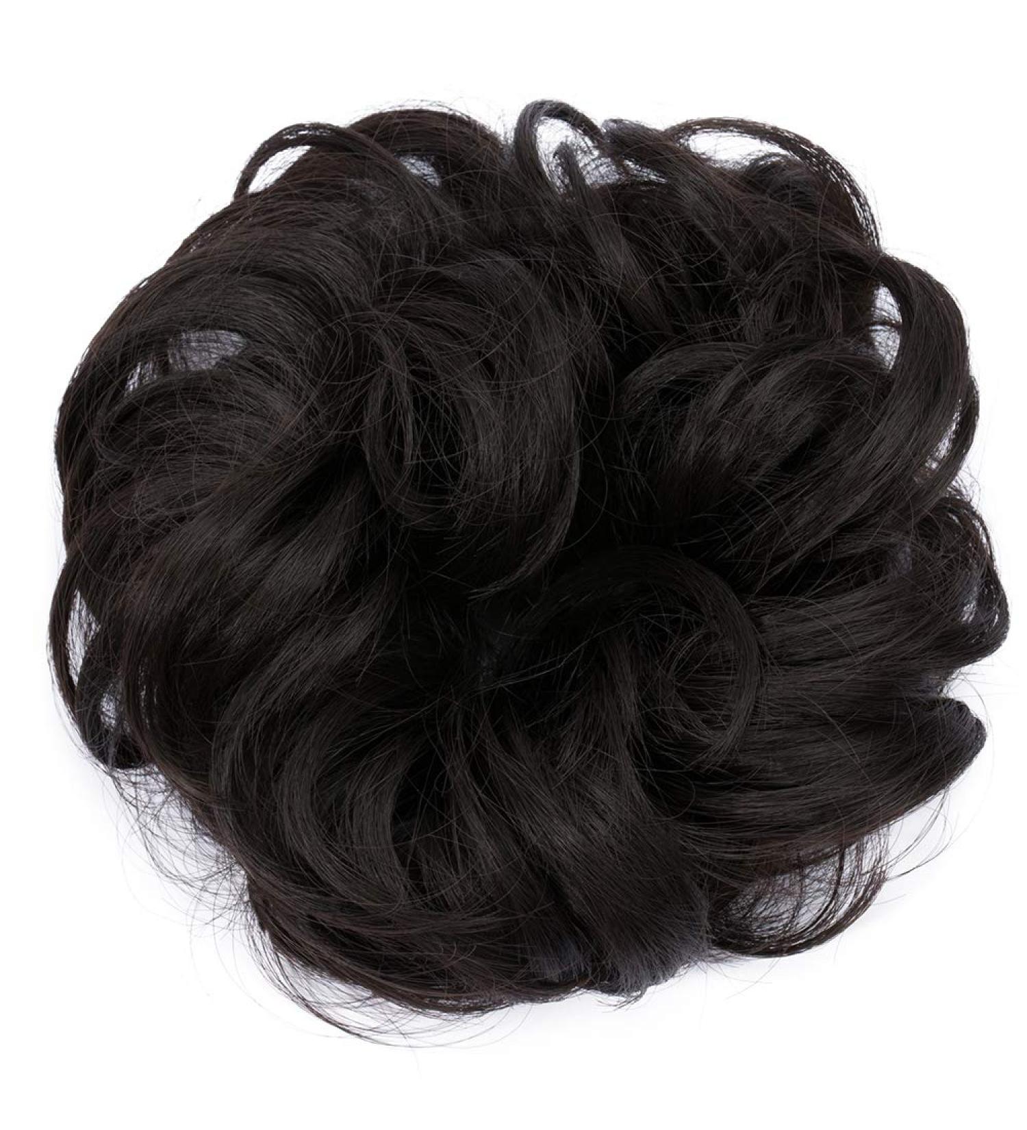 Buy SEGO Hair Extensions - Medium Brown Wavy Hair Tie Updo Bun (30g) | Realistic Look International Shipping - Buy Online on GoSupps.com