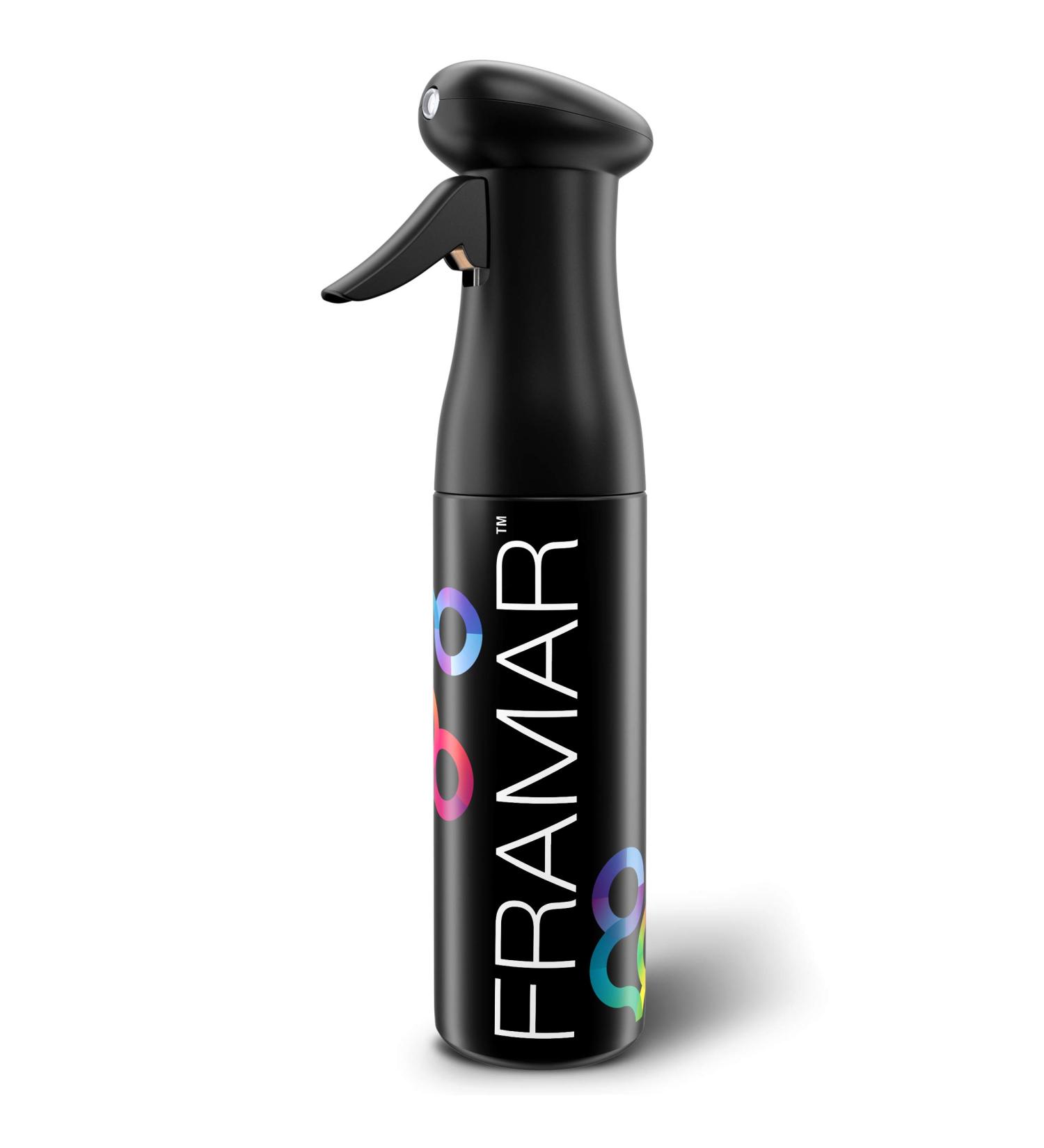 Framar Premium Hair Spray Bottle - Fine Mist Mister for Hair & Plants | Continuous Water Spray Bottle in Black - Buy Online on GoSupps.com