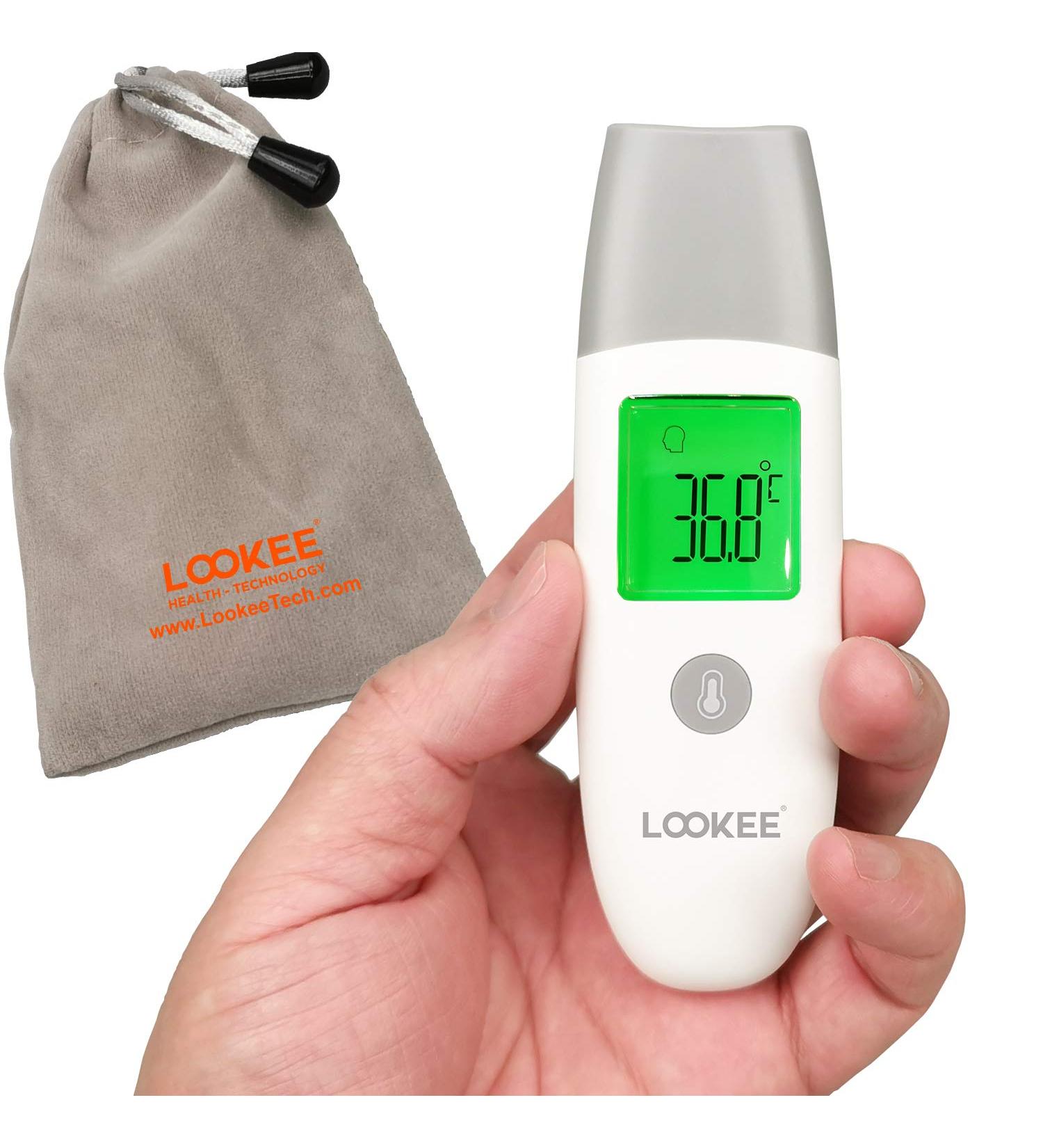 LOOKEE Petite Touchless for Forehead | Designed for Adults Kids Baby | Battery & Pouch Included - Buy Online on GoSupps.com