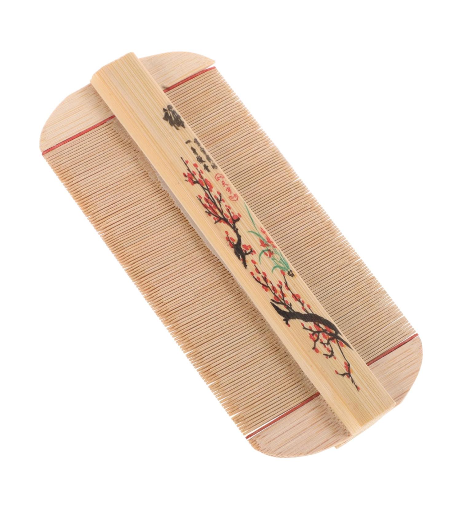 Peigne D m lant Double Face Dents Fines en Bambou Naturel Taille Moyenne Outil Antipelliculaire pour Toilettage Chat et Chien Soin du Pelage Usage Quotidien pour Animaux - Buy Online on GoSupps.com