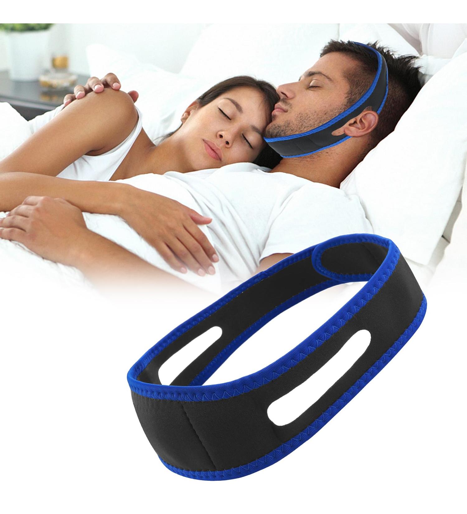 Adjustable Anti-Snoring Chin Strap Breathable Stopper for Men & Women - Buy Online on GoSupps.com