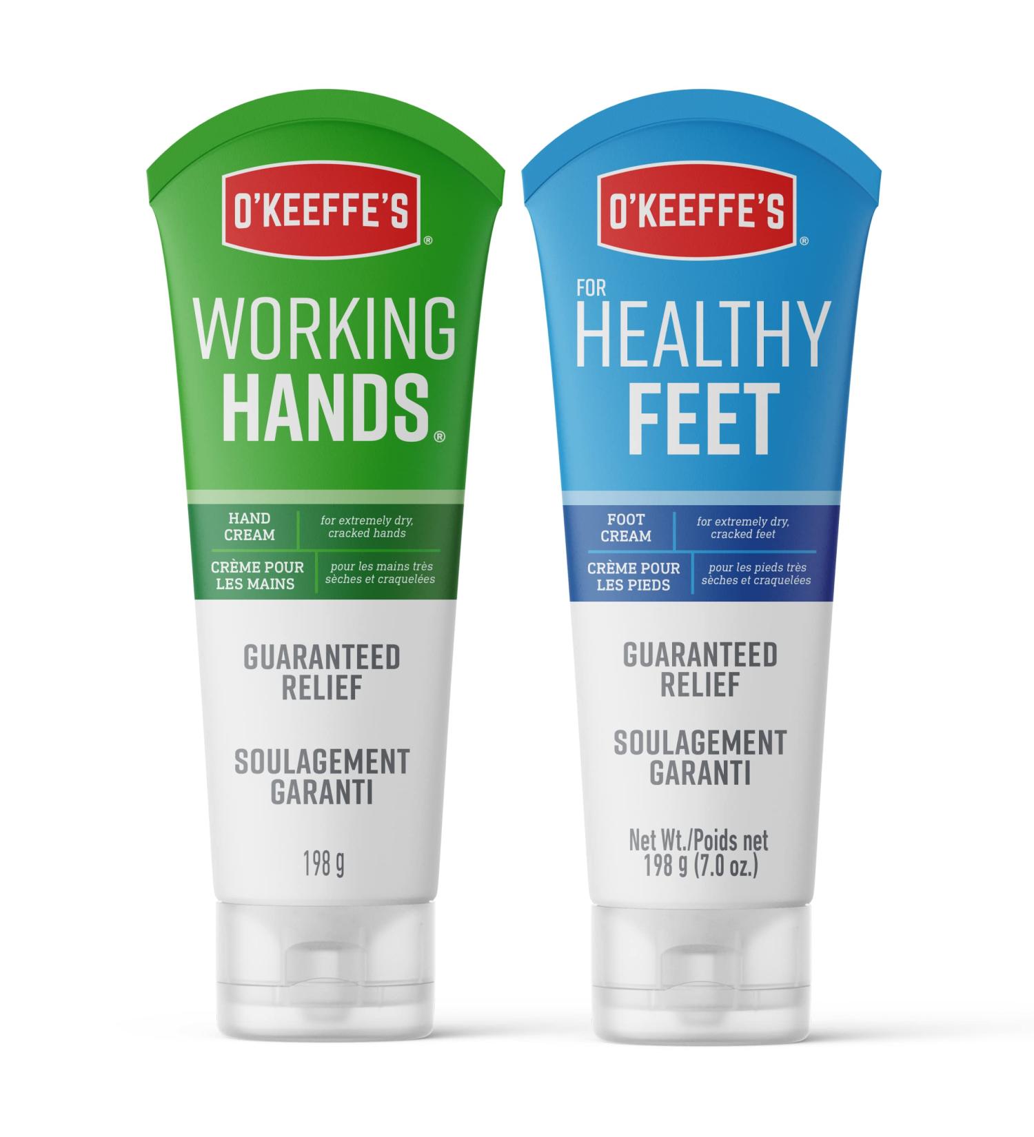 O'Keeffe's Working Hands & Healthy Feet Cream Bundle - 7 oz Tubes for Ultimate Moisture - Buy Online on GoSupps.com