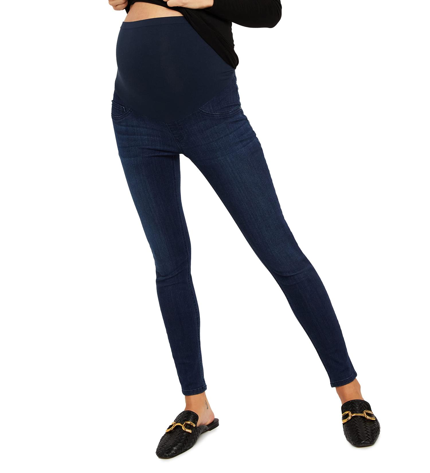 Motherhood Maternity Women's Indigo Blue Stretch Secret Fit Belly Ankle Denim Jegging Jeans XL - Dark Wash - Buy Online on GoSupps.com