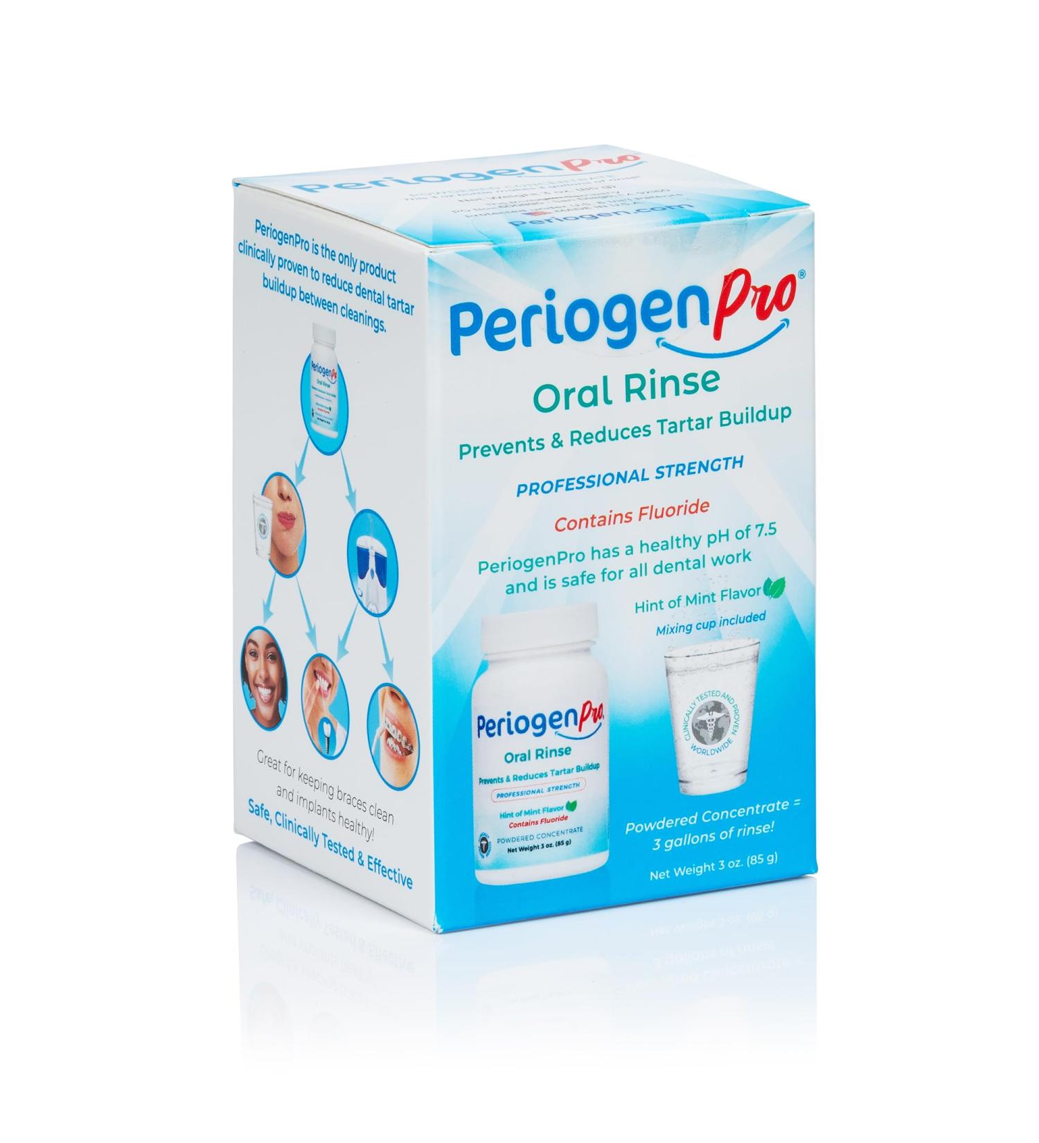 New Year's Sale! PeriogenPro Oral Rinse Prevents & Reduces Tartar Buildup Professional Strength Hint of Mint Flavor 3 oz - Buy Online on GoSupps.com