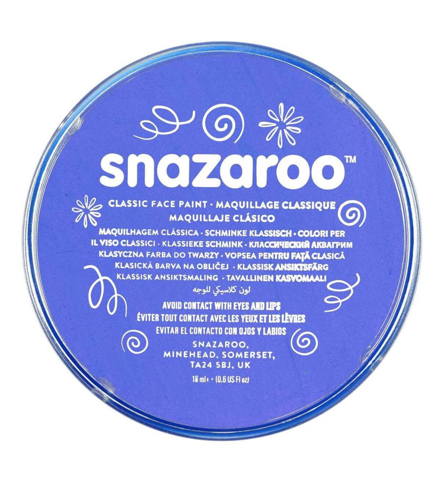 SK INFINITY | Classic Sky Blue Face and Body Paint 18 ml - Professional Water Based Single Cake Makeup for Adults & Kids - Buy Online on GoSupps.com