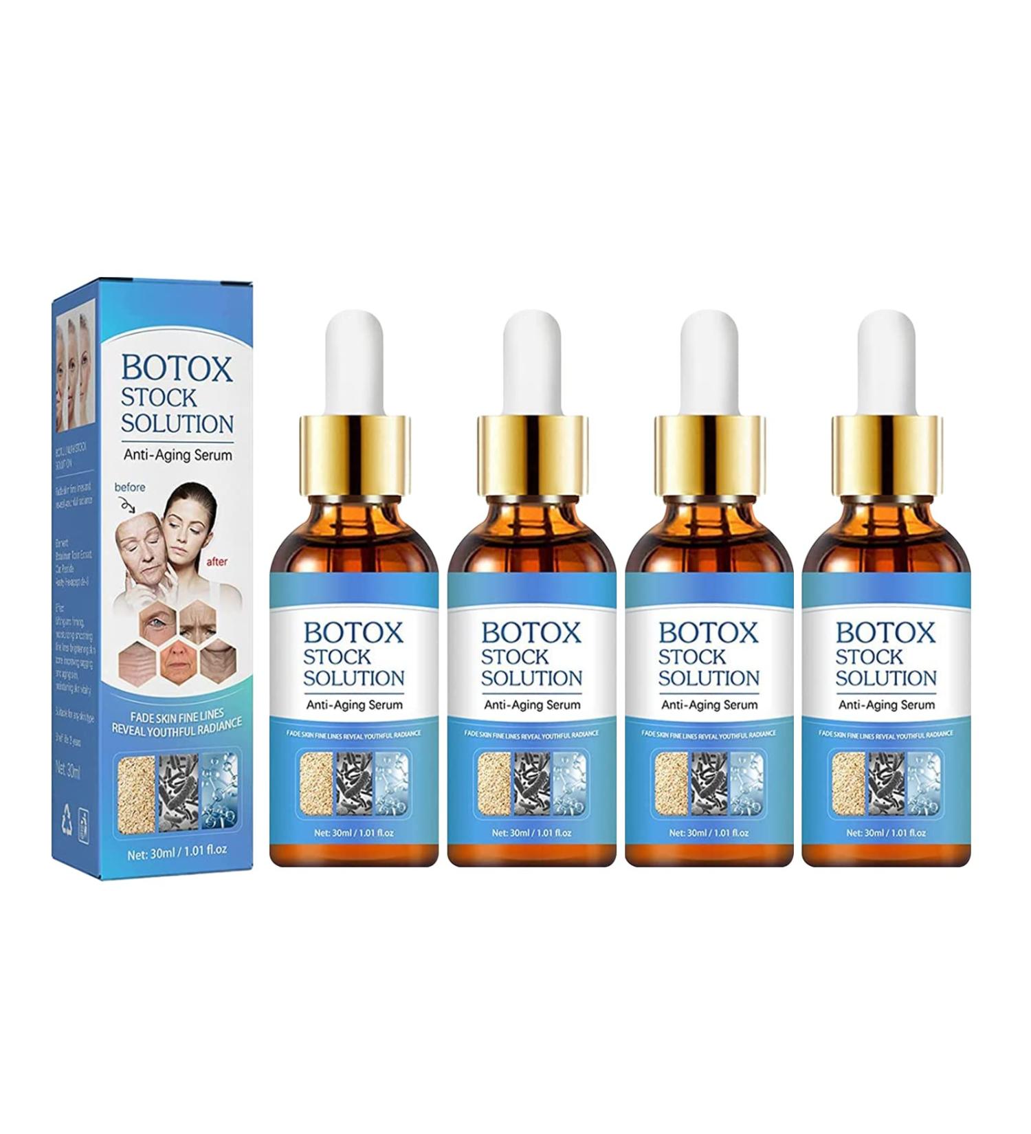 Jennifer Aniston Anti Aging Serum Youthfully Botox Face Serum YoungAgain Botox Anti-Wrinkle Serum Anti-Aging Collagen SerumLightens Skin Fine Lines and Dark Spots for All Skin Types (4pcs) - Buy Online on GoSupps.com