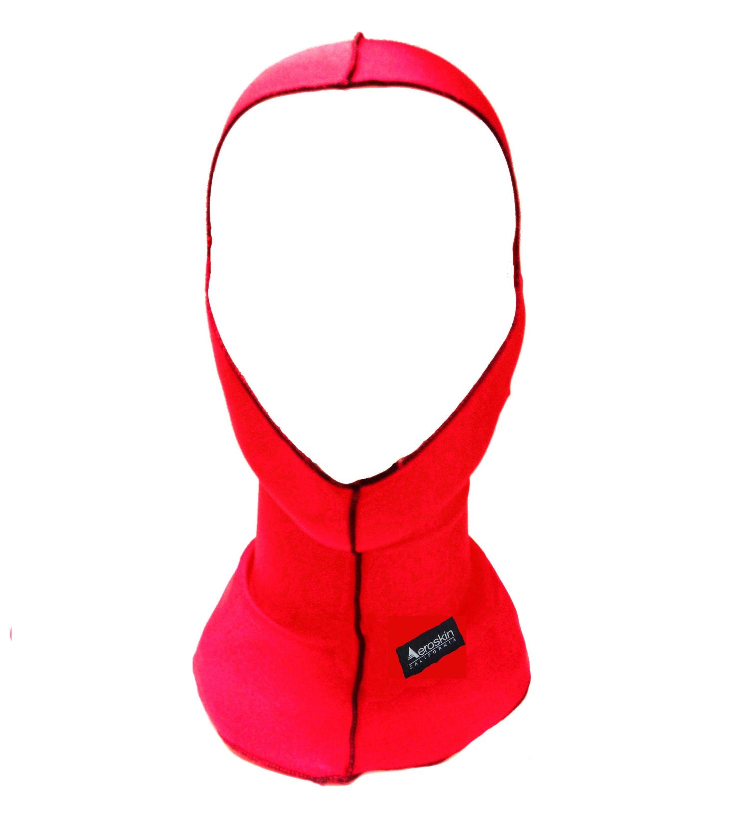 Aeroskin Nylon Spandex Solid Hood, Red