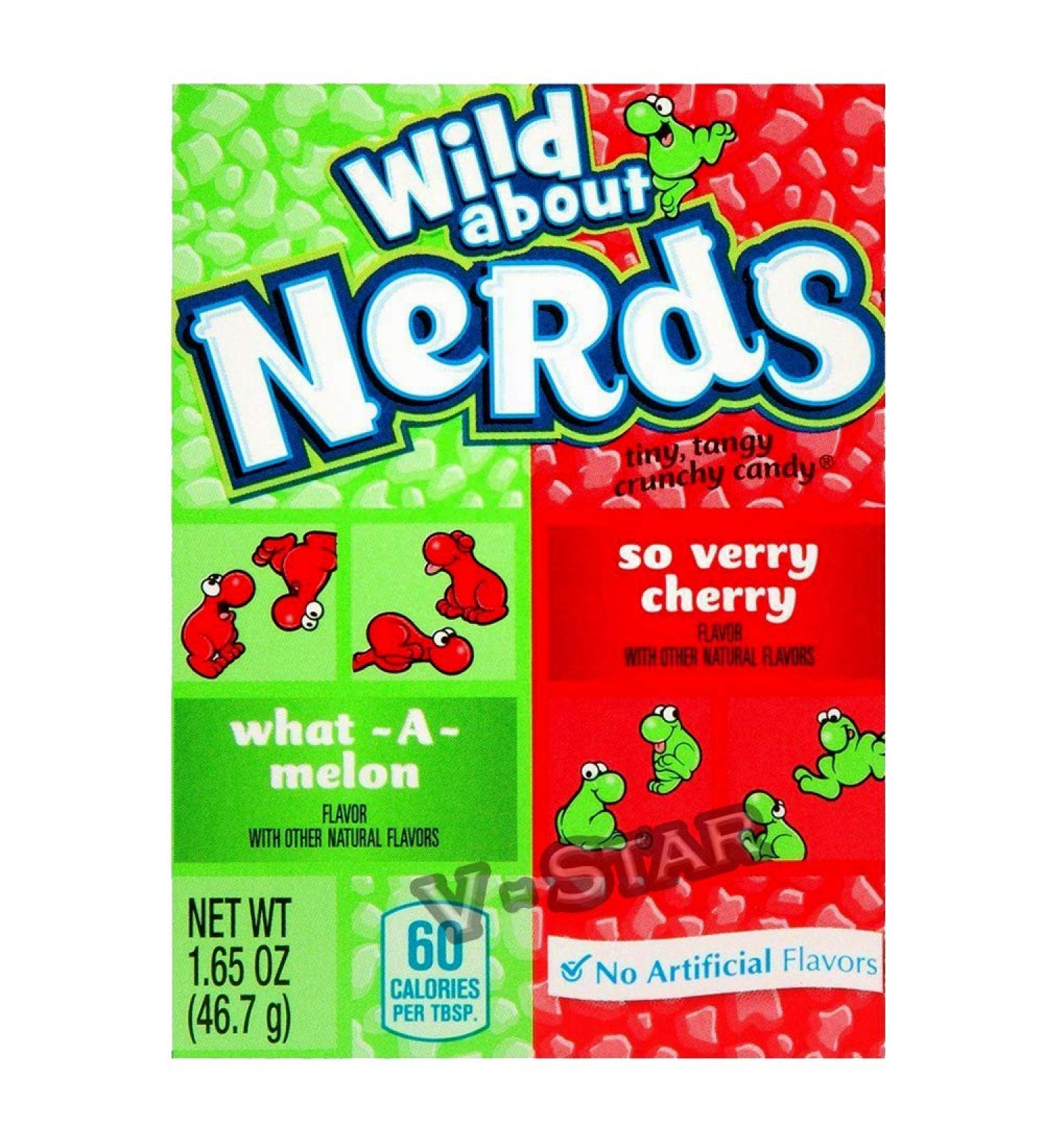 Wonka WONKA Nerds American Candy Retro Candy (Watermelon & Cherry (1.65 oz)