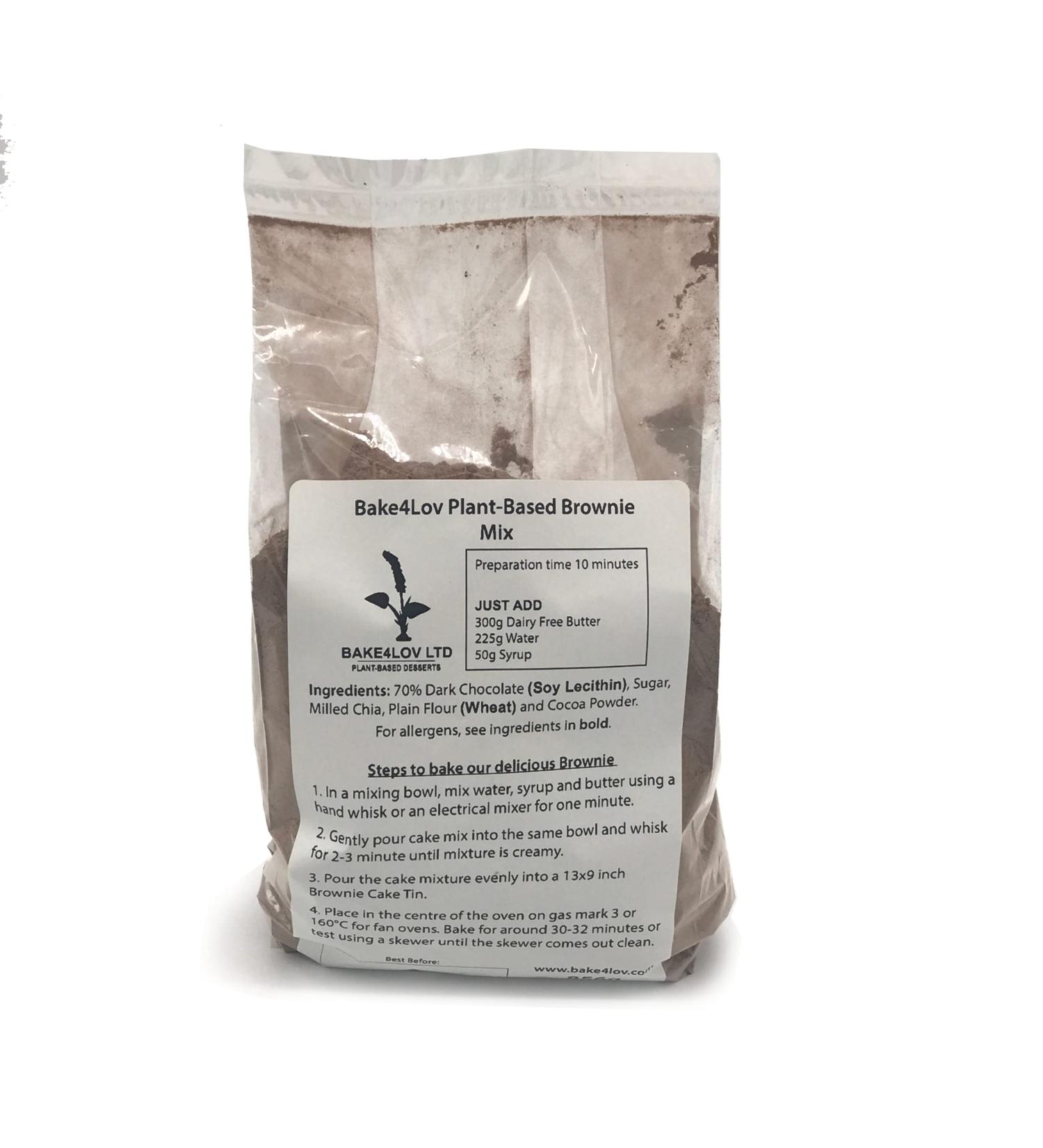 Bake4Lov Ltd Plant-Based Chocolate Brownie Mix - 856g
