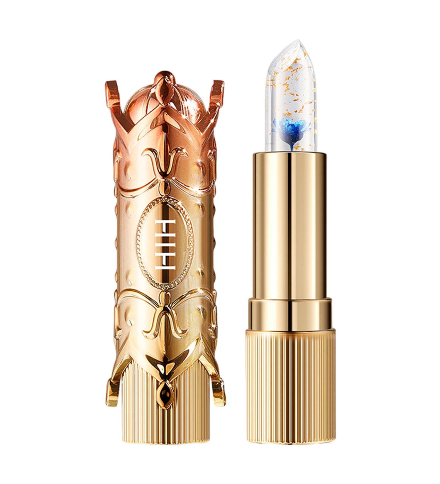  JPSDOWS Flower Jelly Lipstick Long-Lasting Nourishing Lip Gloss | Color-Changing Temperature-Changing Dry Flower Lip Balm for Jpsdows - Buy Online on GoSupps.com