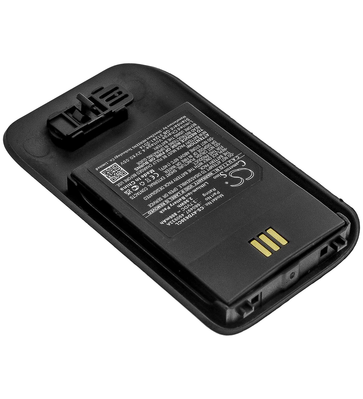 Battery Replacement for Ascom D63 DECT 3735 DH7 - 3.7V - Part No. 490933A 660497 CS-AYD630CL - International Shipping Available - Buy Online on GoSupps.com