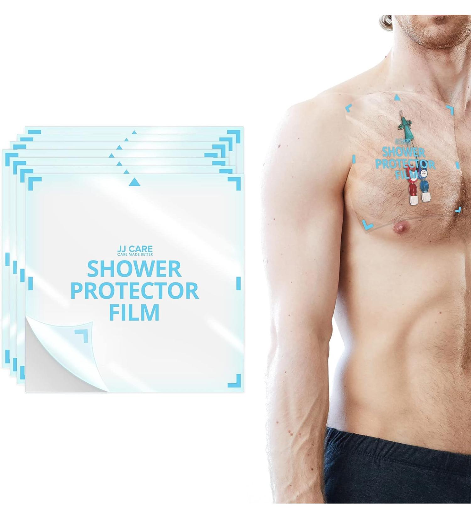 JJ CARE Shower Protector [Pack of 14] - Waterproof Dialysis Catheter & PICC Line Cover for Bathing - Colostomy Shower Shield - 2 Weeks Supply - Buy Online on GoSupps.com