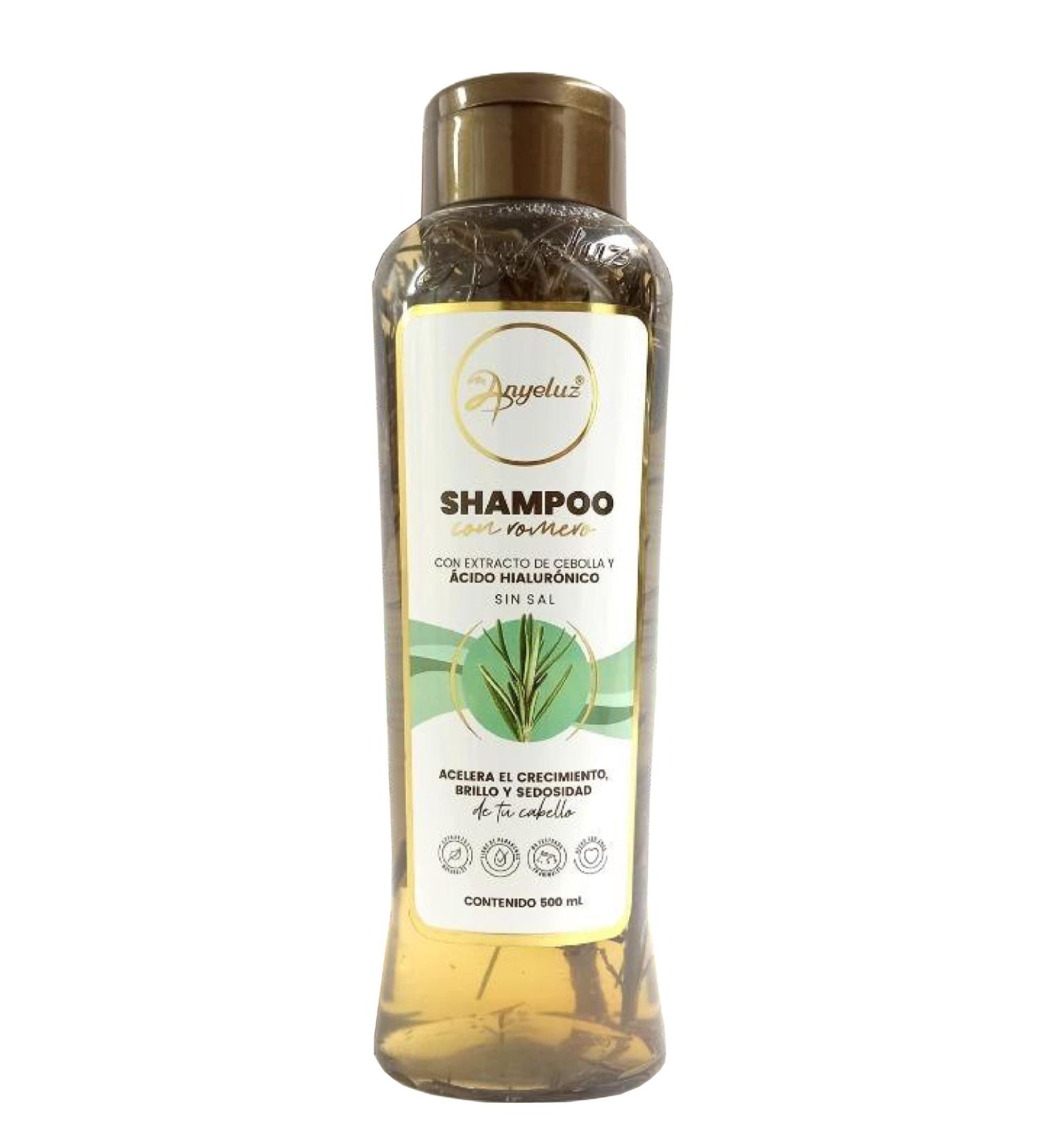 Anyeluz | Shampoo con Romero | Acelera Crecimiento  Brillo y Sedosidad | Con Extracto de Cebolla y  cido Hialuronico