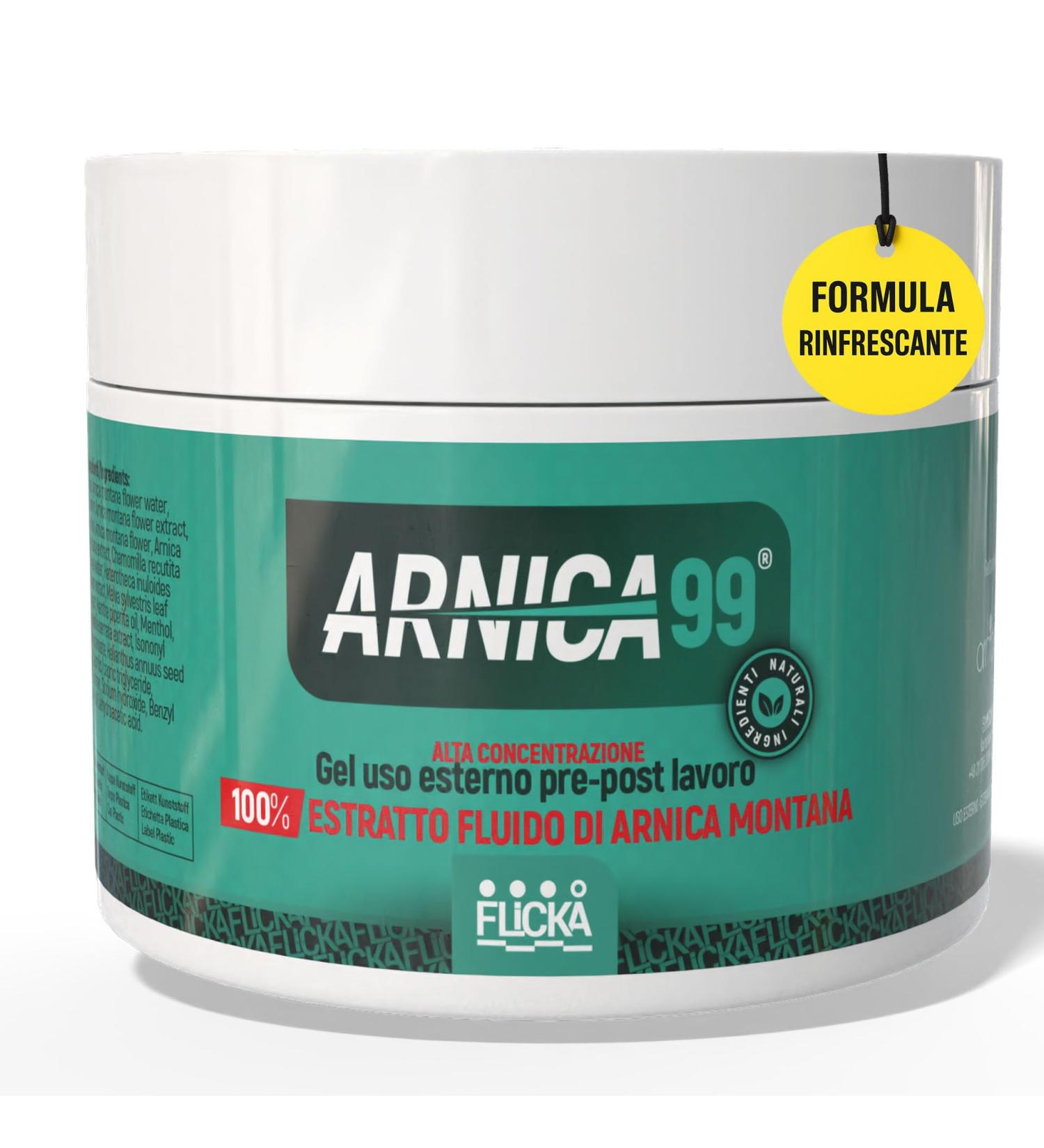 Flicka Arnica 99 100% Naturel Arnica Montana Gel 500 ml 500 ml (Lot de 1) - Buy Online on GoSupps.com