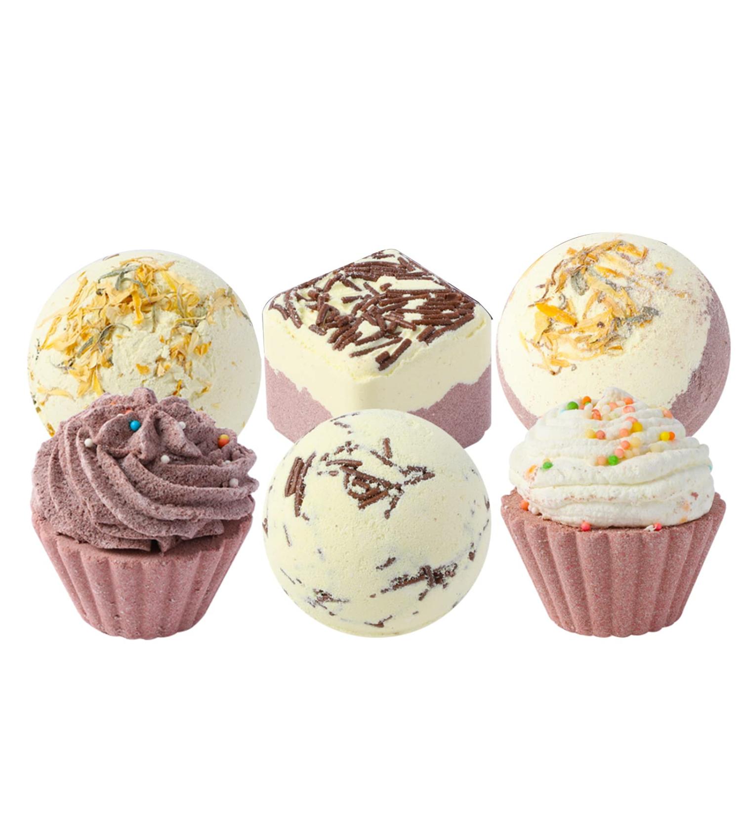 Coffret de Bombes de Bain D'aromath rapie 6 Pi ces Ensemble P tillant Bain Moussant pour Soulager le Stress et la Relaxation pour les Femmes Convient No l Mariages Anniversaires (3)