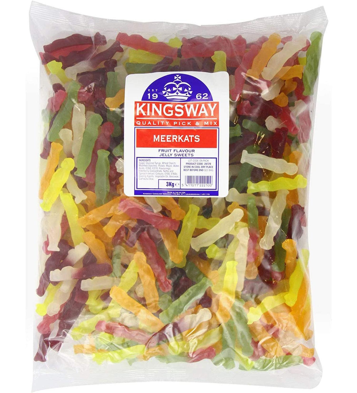 3Kg Wholesale Kingsway Meerkats Jelly Cart Classic Retro Sweets - Buy Online on GoSupps.com
