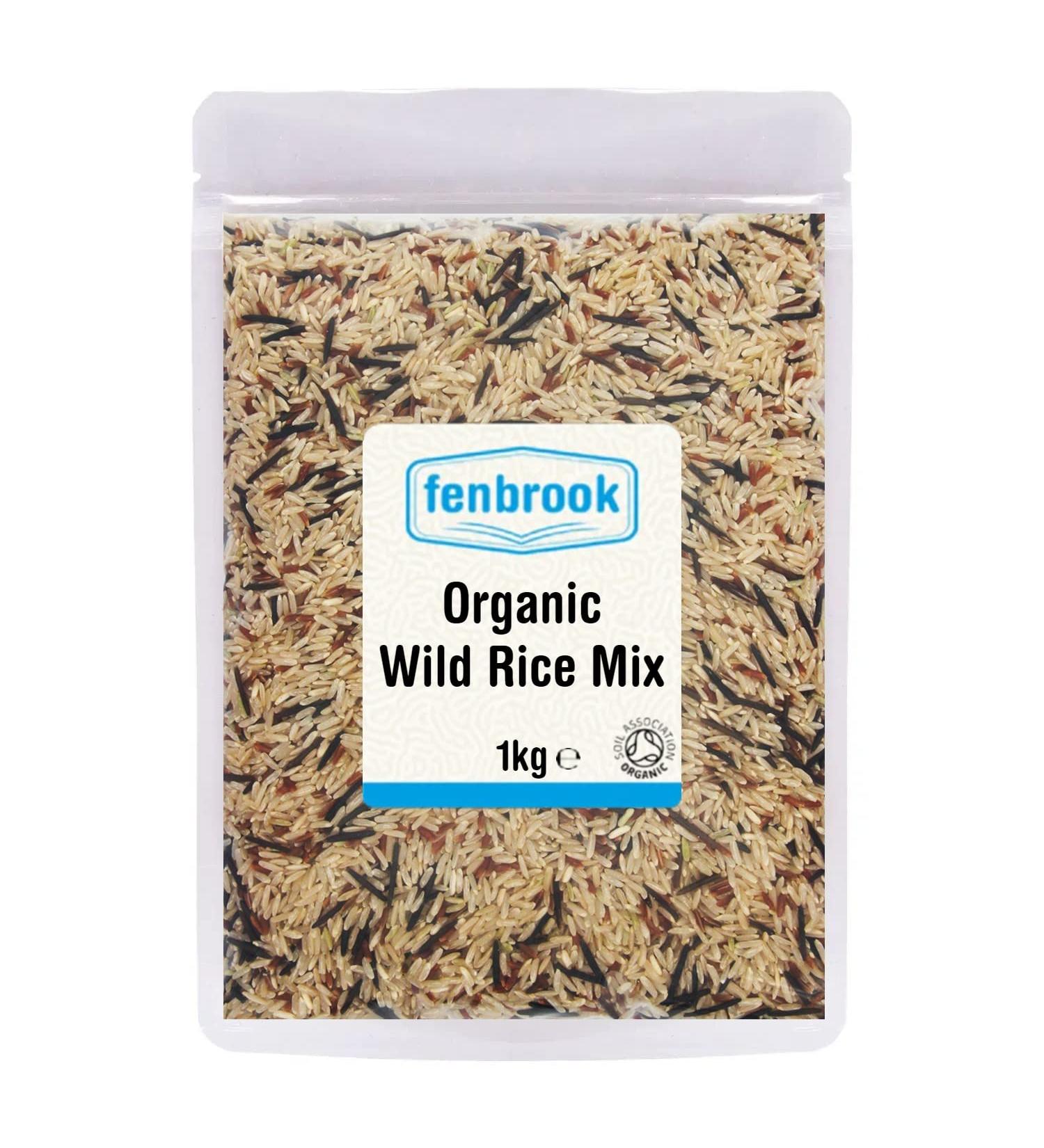 Organic Wild Rice Mix 1kg | Certified by Fenbrook Organic | Premium Quality - Buy Online on GoSupps.com