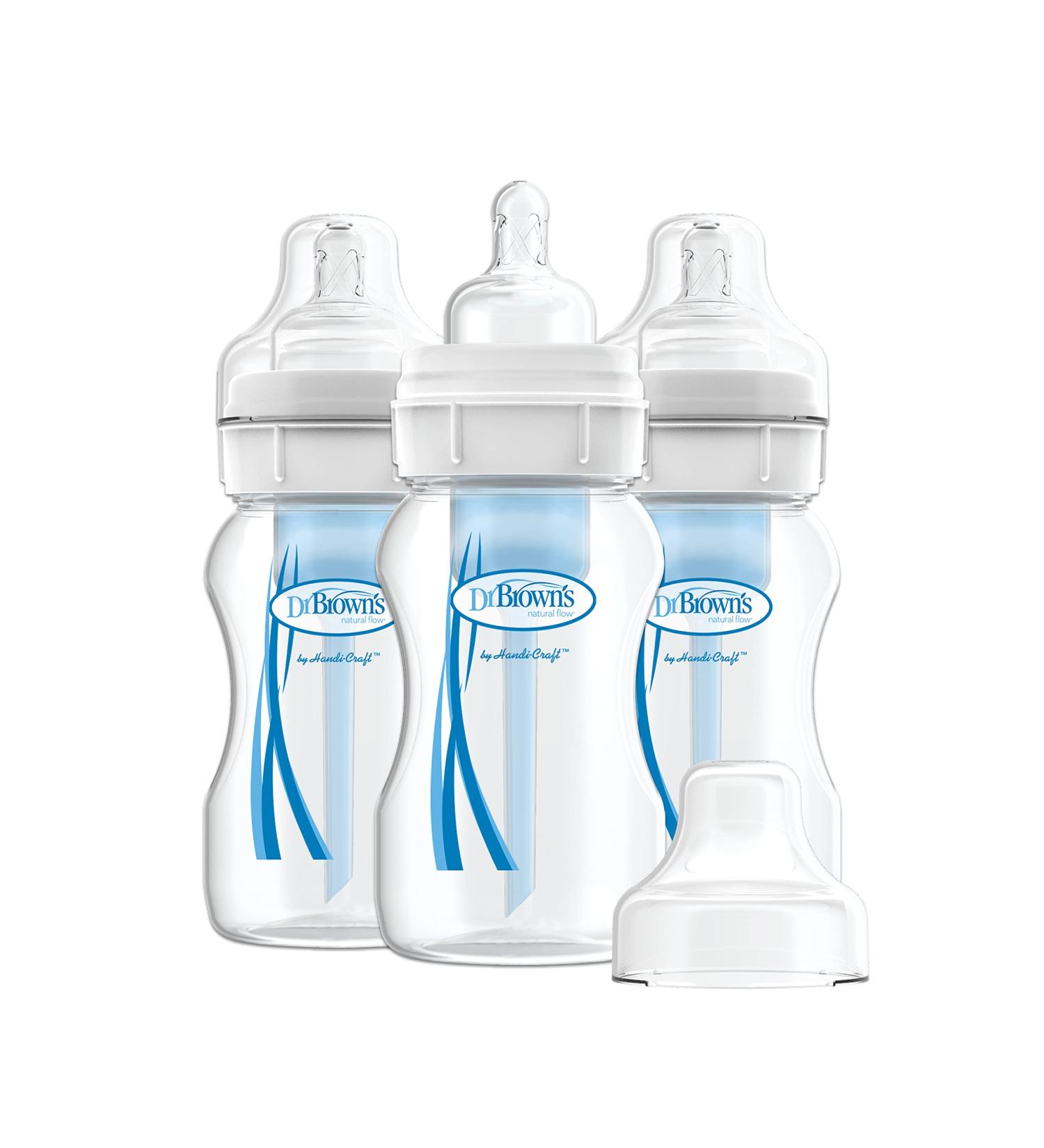Dr. Brown's Wide-Neck Anti-Colic Baby Bottles - 8oz - 3pk - Buy Online on GoSupps.com