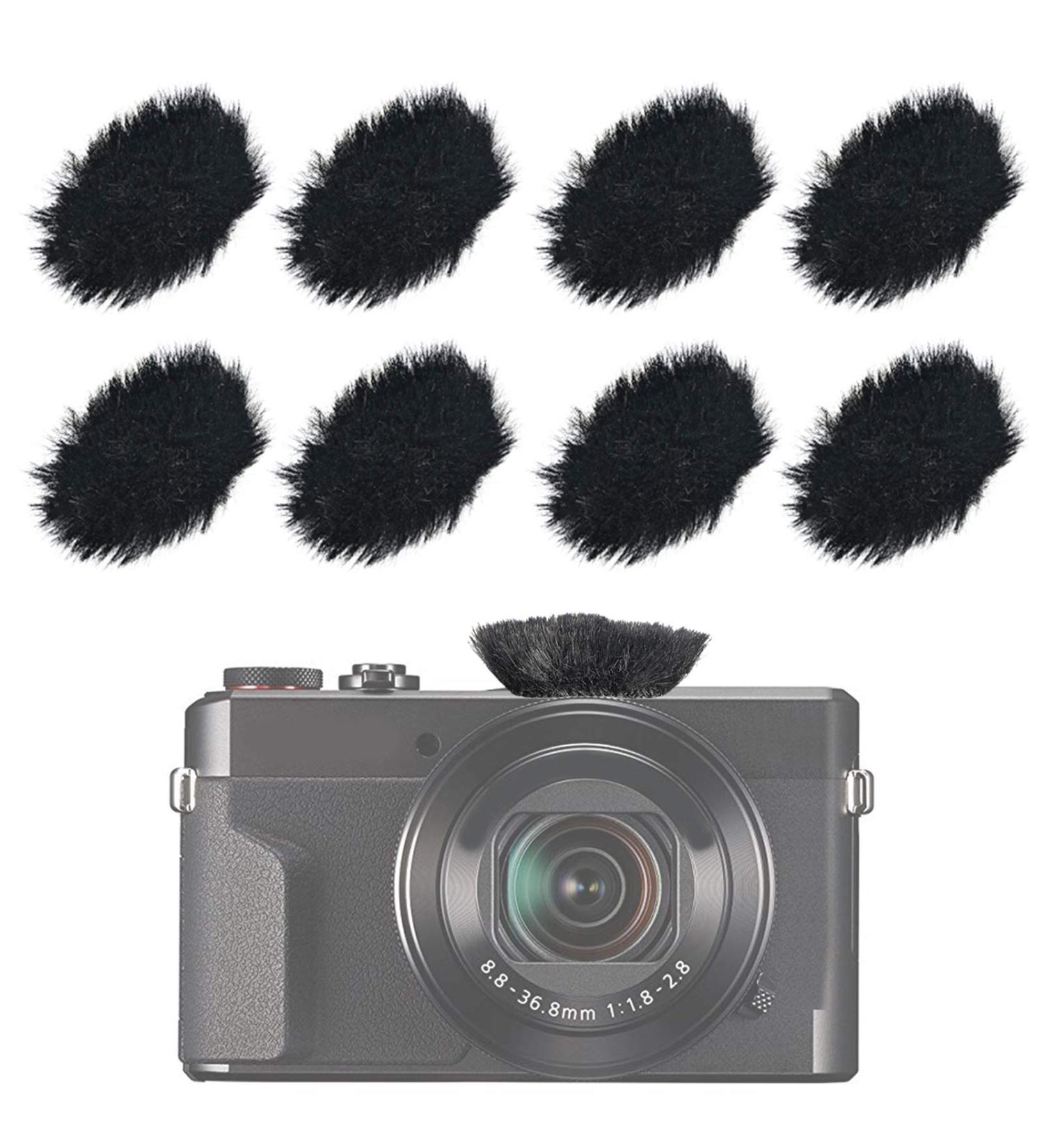 8-Pack Camera Mic Windscreen Dead Cat Furry Wind Muff Cover for Canon G7X Sony Samsung DSLR Mic - 2.4CM - Buy Online on GoSupps.com
