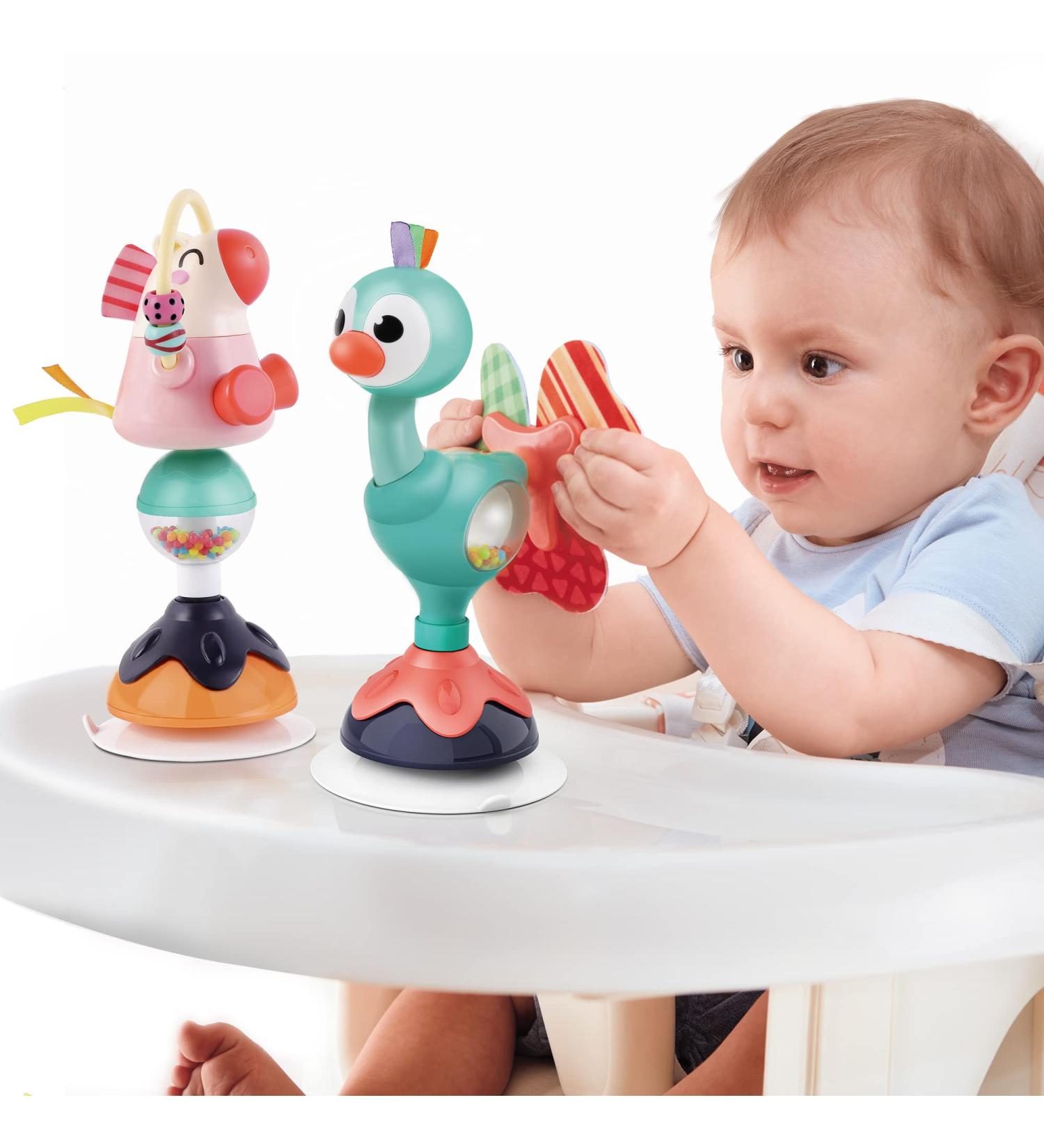 iPlay iLearn Baby Rattles Set | High Chair Toys with Suction Cup | Interactive Development Tray Toy for Newborn Gifts | 6-24 Months Boys Girls Kids - Buy Online on GoSupps.com