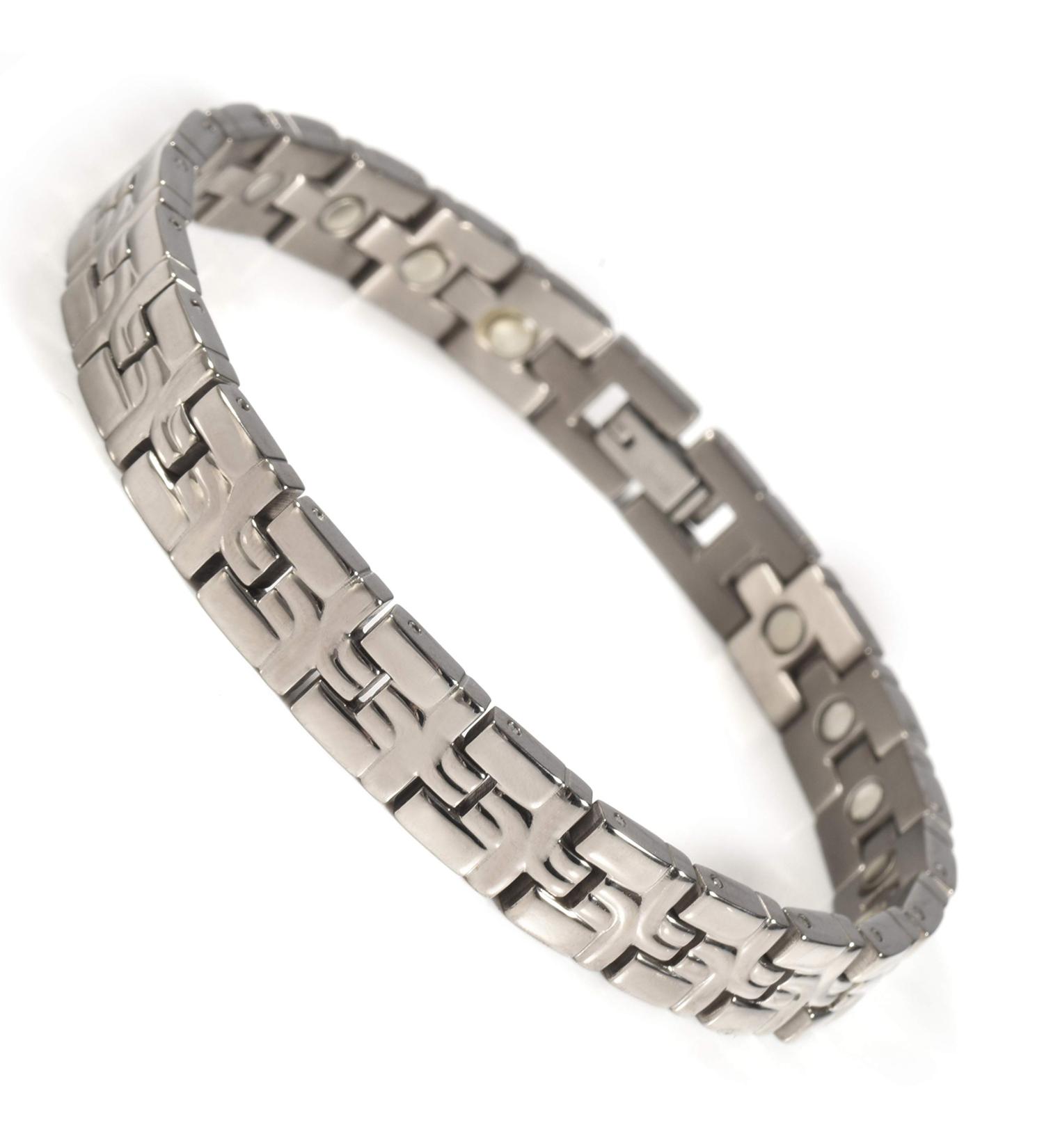 EnerMagiX Titanium Magnetic Lymph Detox Bracelets - Power Magnetic Energy for Women & Men - 0309 | International Shipping Available - Buy Online on GoSupps.com
