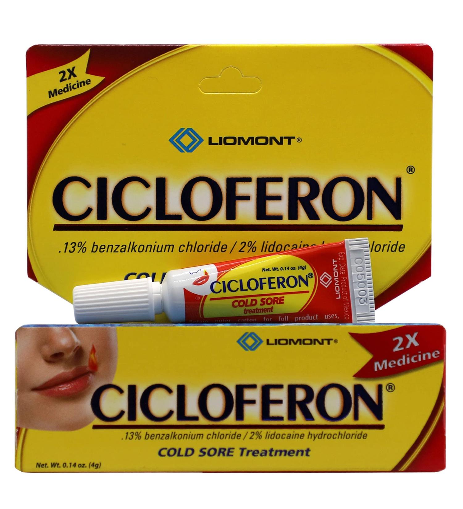 Cicloferon Cold Sore Treatment Gel 0.14 Oz - Clear Gel for Cold Sore Symptoms - Buy Online on GoSupps.com
