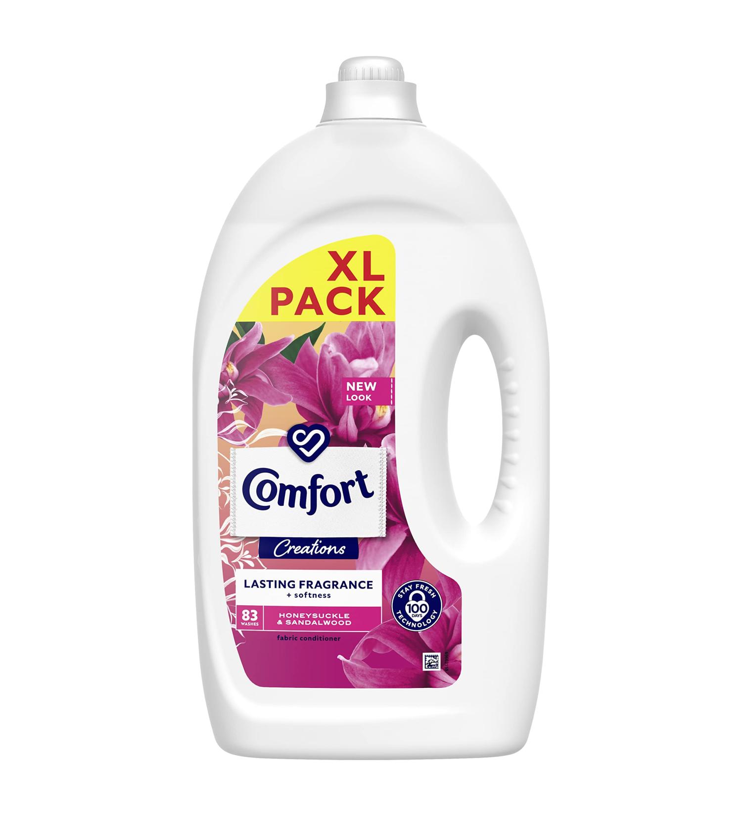 Comfort Creations Honeysuckle & Sandalwood Fabric Conditioner - 83 Washes, 2490ml - Long Lasting Freshness & Fragrance - Pack of 1 - Buy Online on GoSupps.com