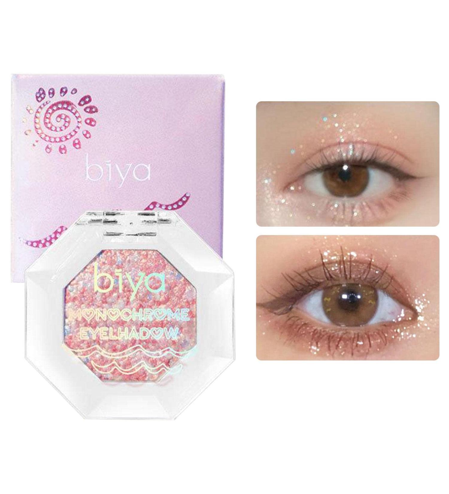  GUOHUA GUOHUA 2 x Diamond Glitter Eye Shadow | Pearlescent Powder Cream Glitter Eye Shadow for Girls Monochrome Eyeshadow - Buy Online on GoSupps.com