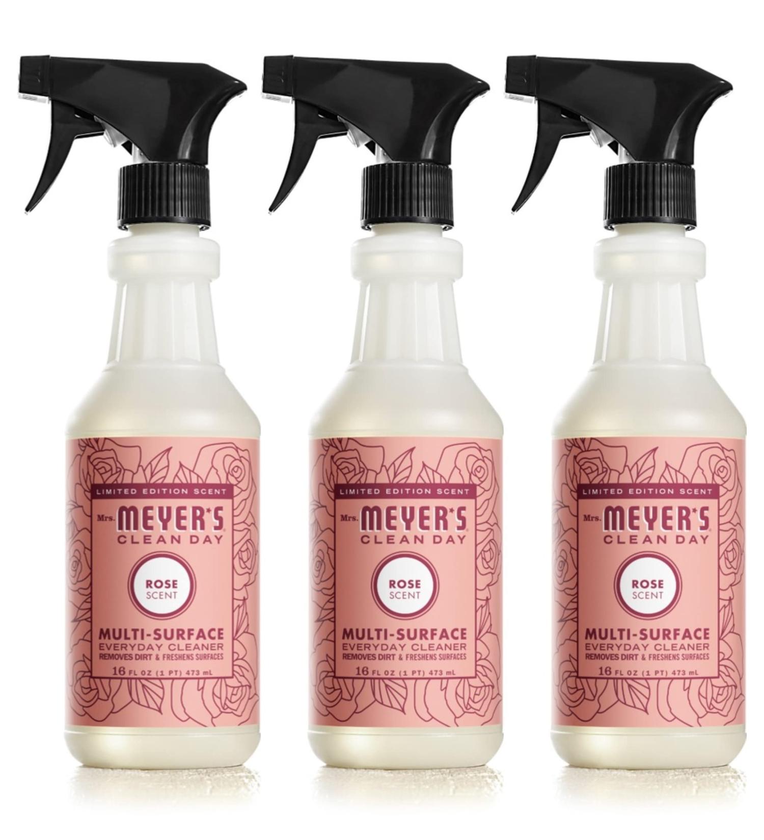 Mrs. Meyer's All-Purpose Cleaner Spray Limited Edition Rose 16 fl. oz - Pack of 3 Rose Spray - Buy Online on GoSupps.com