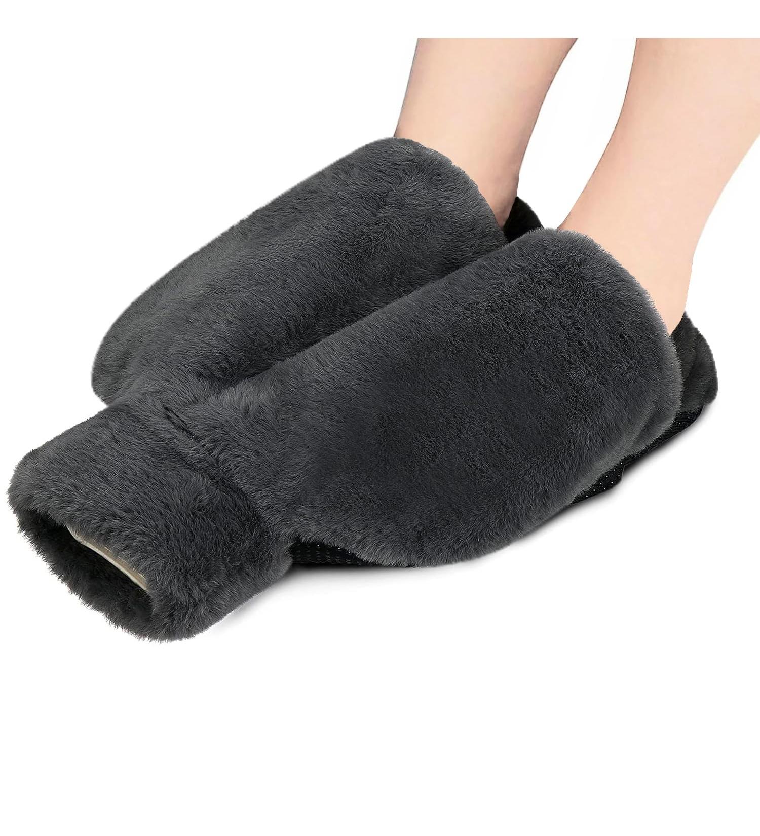 Buy Electric-Free Foot Warmer & Waist Cover for Pain Relief | 2L Hot Water Bottle for Cold Feet - Gray 35.5x30.5 cm | Ideal for Men & Women - Buy Online on GoSupps.com