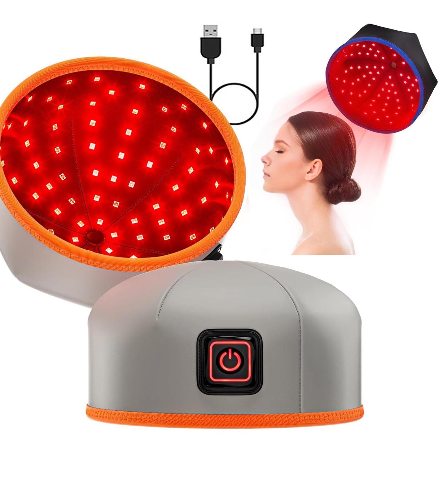 Bonnet De Croissance des Cheveux Bonnet De Croissance des Cheveux Double Longueur d'onde (660 nm 850 nm) Temp Rature De 43 45 C/Dur E De 20 Minutes 3 Modes 120 LED A - Buy Online on GoSupps.com