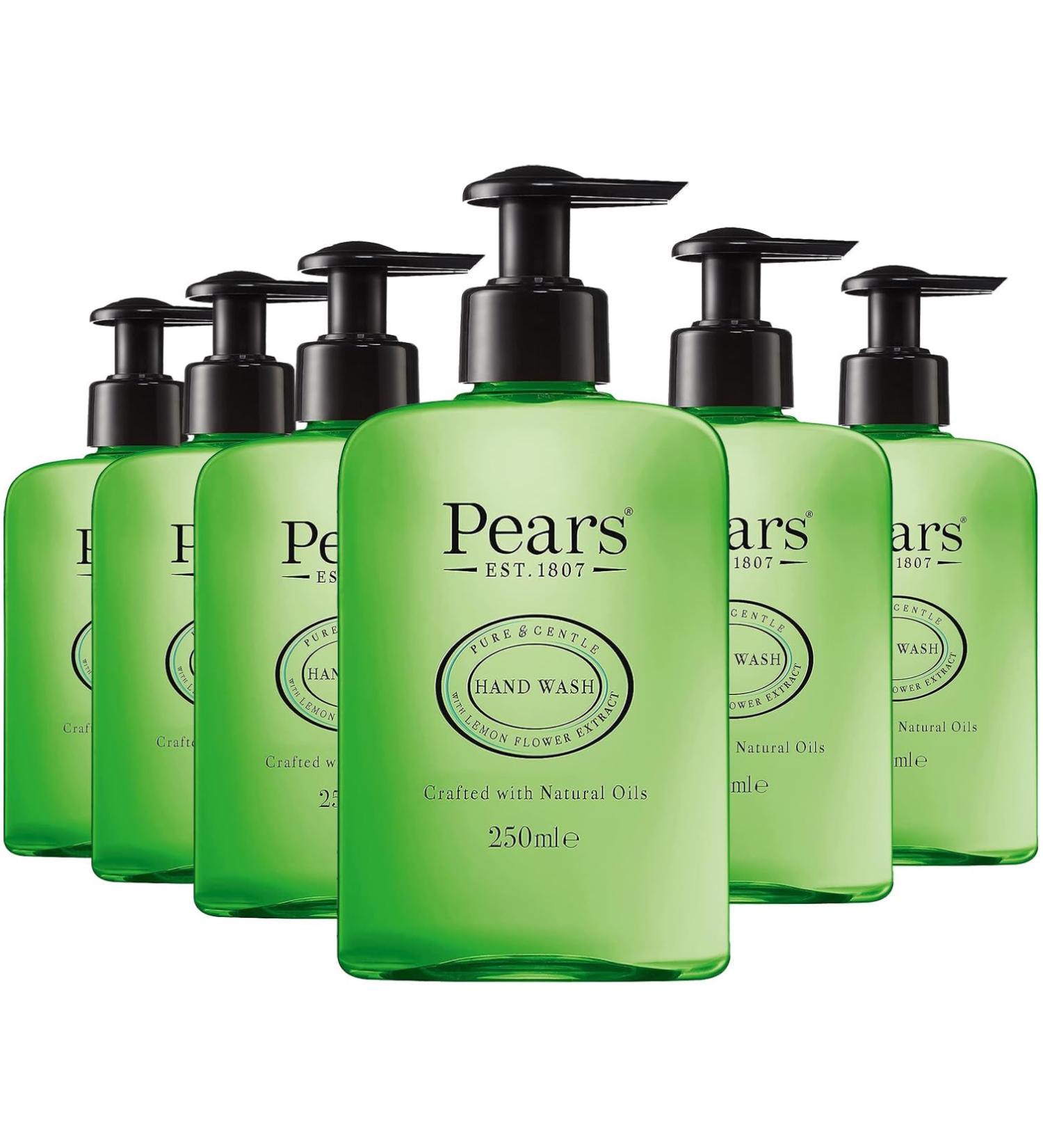 Pears Soft & Fresh Lemon Flower Extract Hand Wash with 10x more moisturiser* 250ml (6 Pack) 250 ml (Pack of 6)