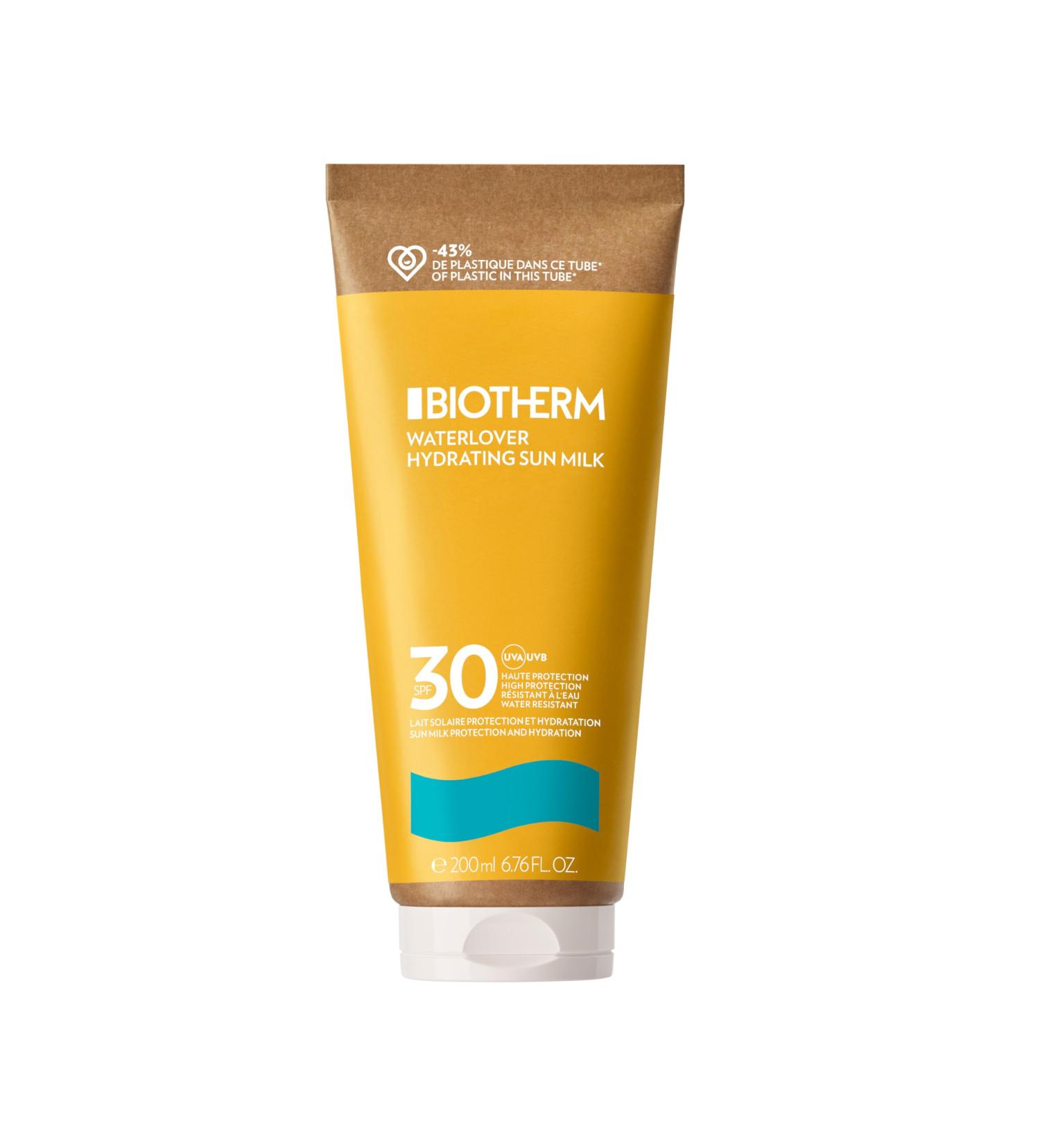 Biotherm Waterloover Hydrating Sun Milk LSF 30 - Moisturizing Waterproof Protection 200ml | Shop Internationally - Buy Online on GoSupps.com