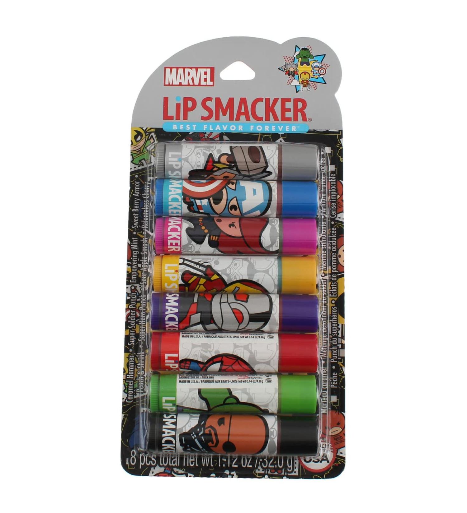 Buy Lip Smacker Marvel Avengers Party Pack - 8 Flavorful Lip Balms - Buy Online on GoSupps.com