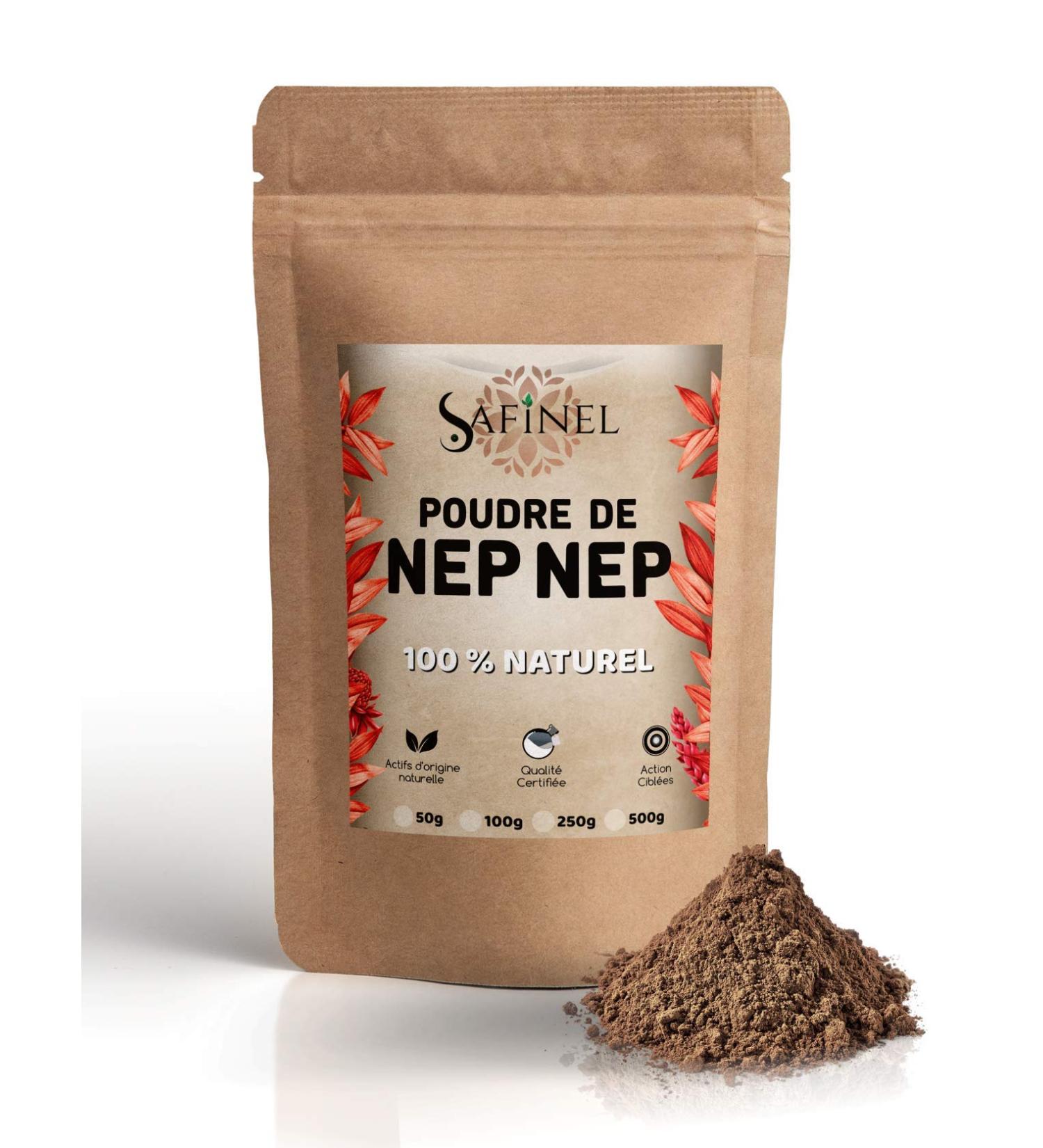 De Nep Nep powder based on 100% natural cleaned seeds, for the well-being of women