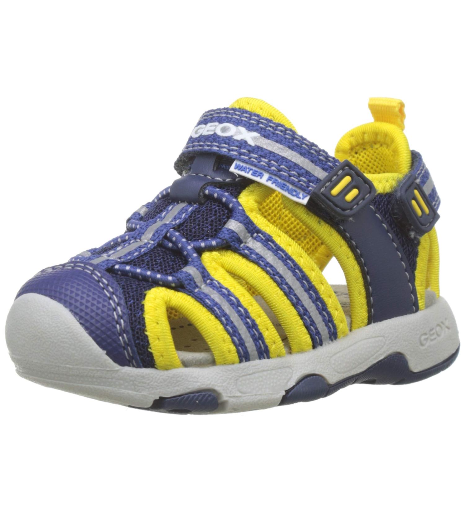 Geox Baby Boys Sandal Multy B Navy Yellow C0657 | Size 4.5 UK Child - Buy Online on GoSupps.com