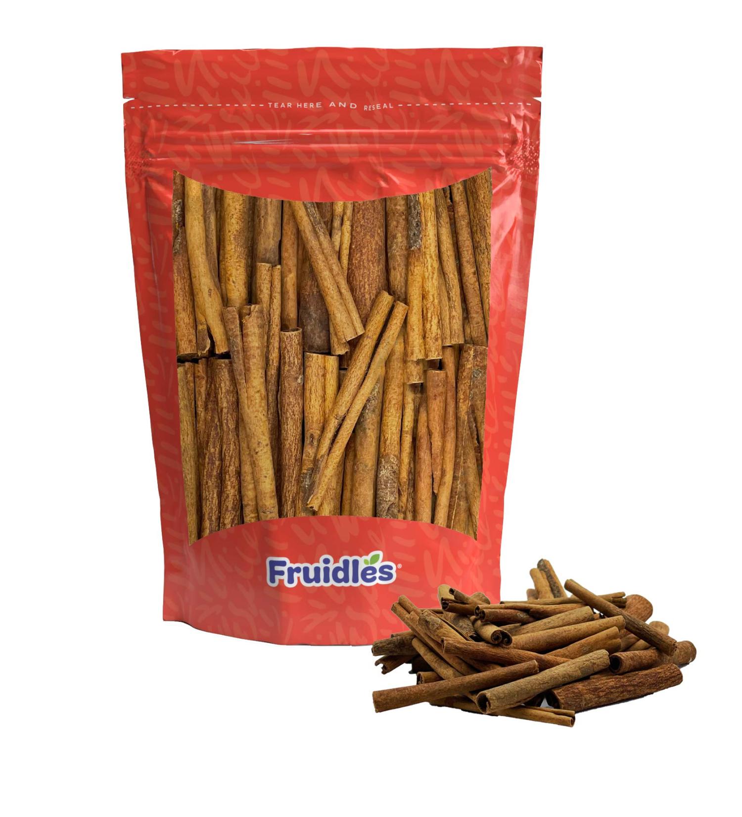 Fruidles Premium Grade Cassia Cinnamon Sticks - Strong Aroma for Baking, Cooking & Beverages - Kosher Certified - 4 Oz - Buy Online on GoSupps.com