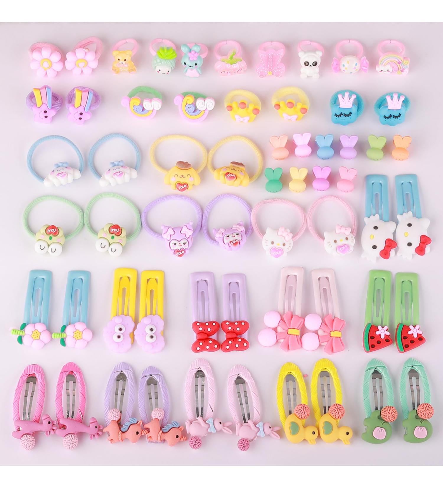 Shop Seatecks 60-Piece Multi-Colored Animal Hair Clips - Cute Snap Clips for Baby Girls & Toddlers - Buy Online on GoSupps.com