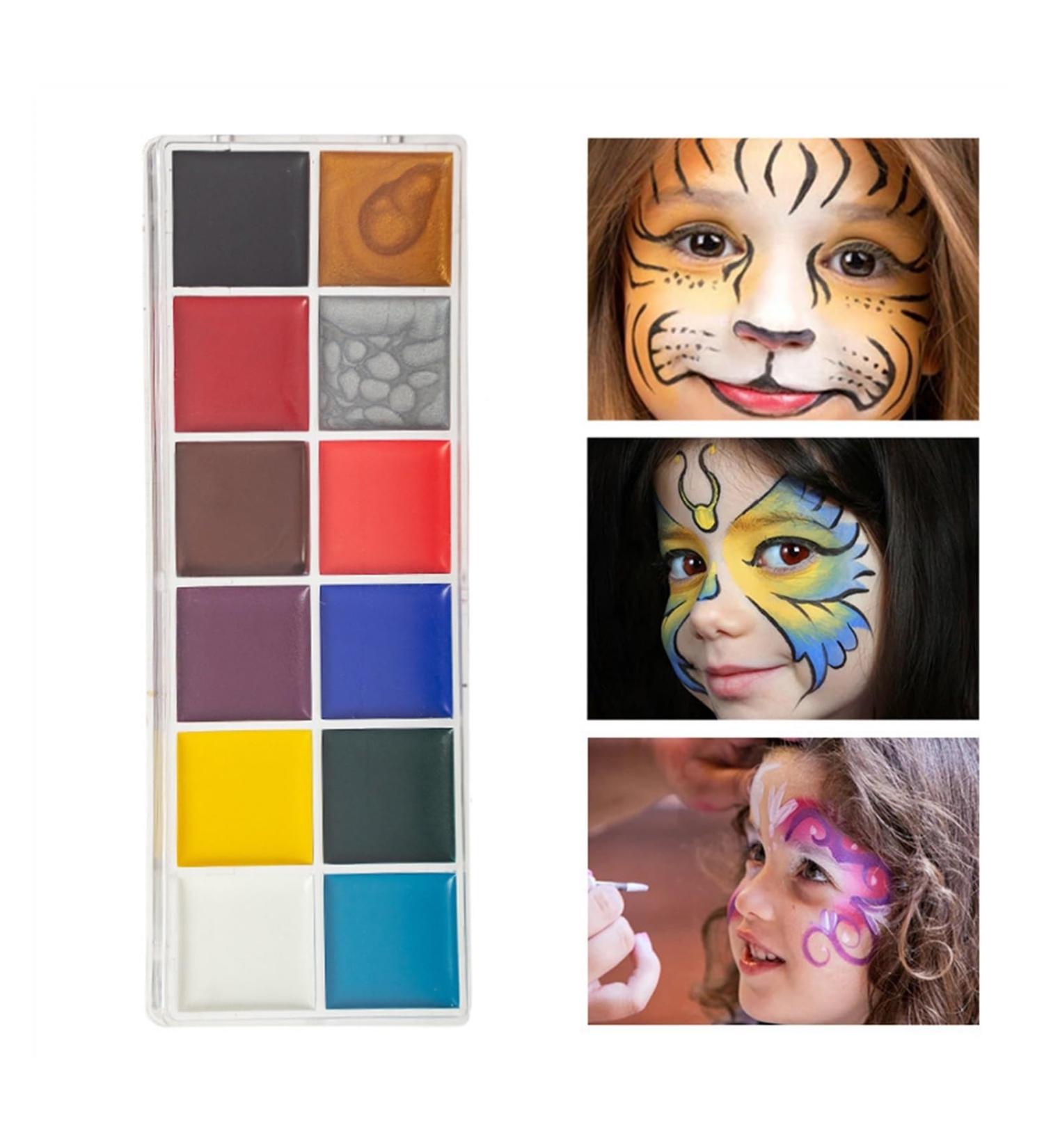 Professional Face Painting Kit | Festival Oil Body Paint & Masquerade Performance Essentials - Buy Online on GoSupps.com