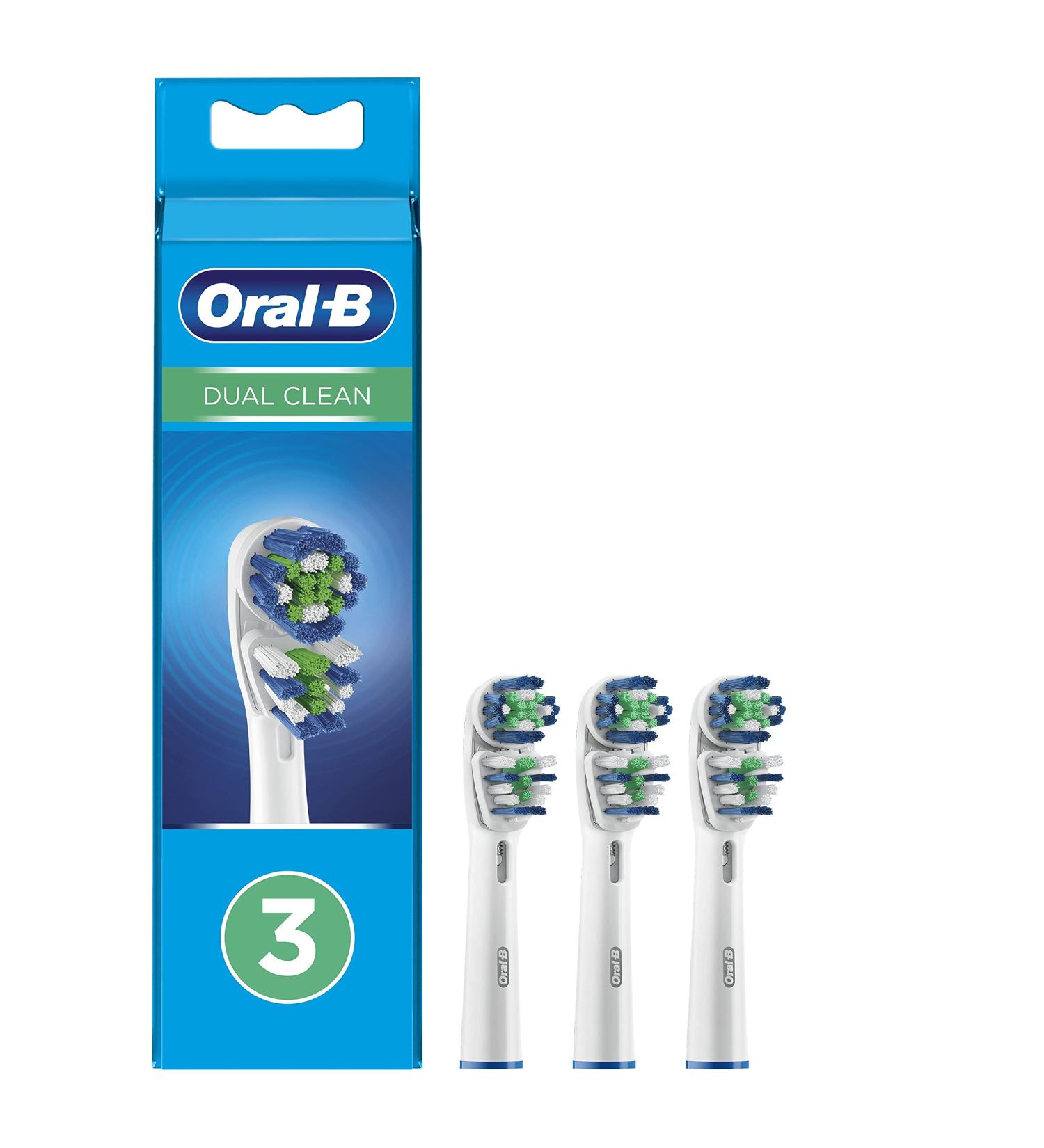 Oral-B Dual Clean EB417 Brush Heads X 3 - Black | Buy Now - Buy Online on GoSupps.com