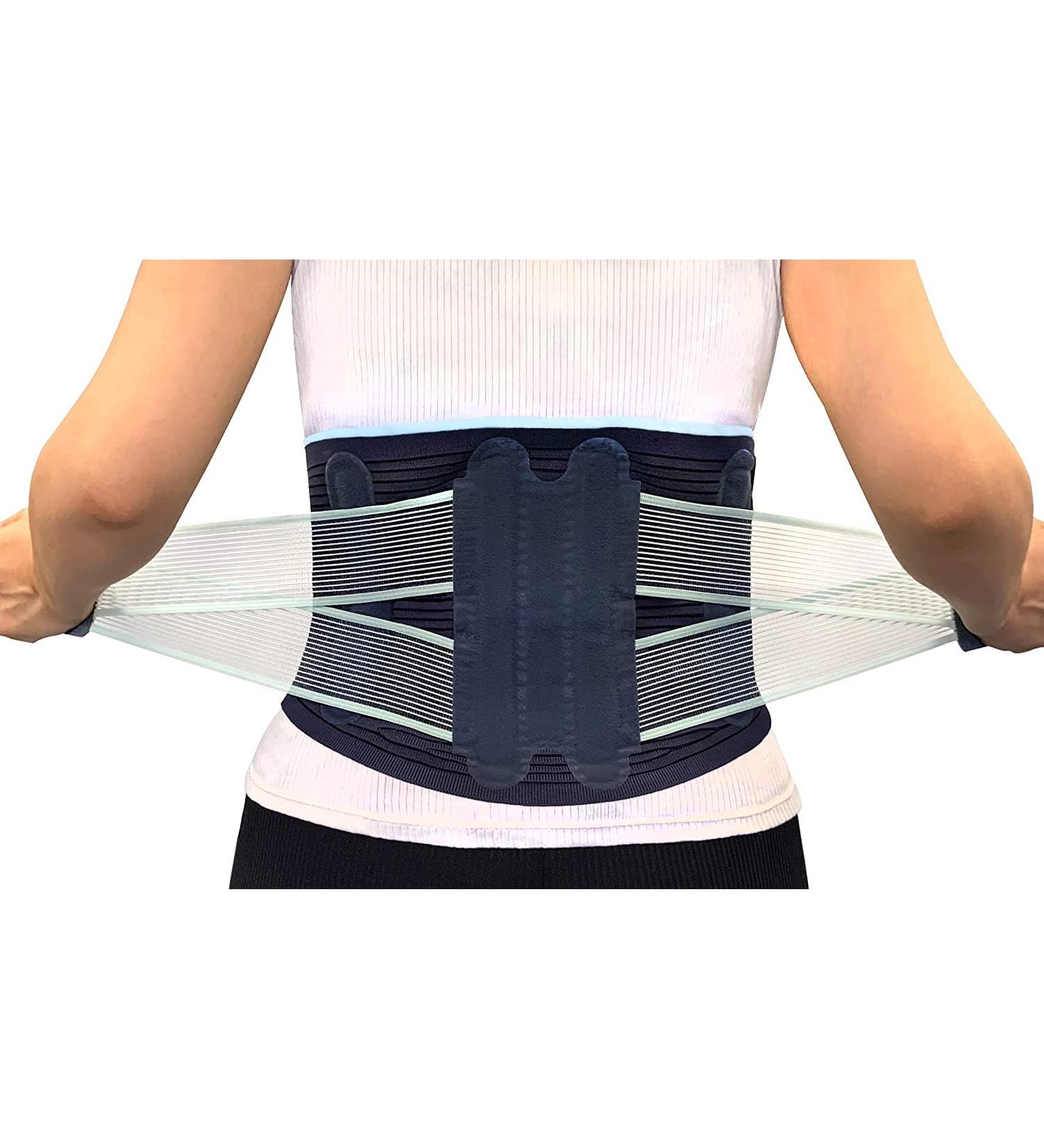 AllyFlex Sports Lumbar Support Ergonomic Back Brace for Men & Women | XL/XXL Pain Relief & Lightweight Design for Back Support - Buy Online on GoSupps.com