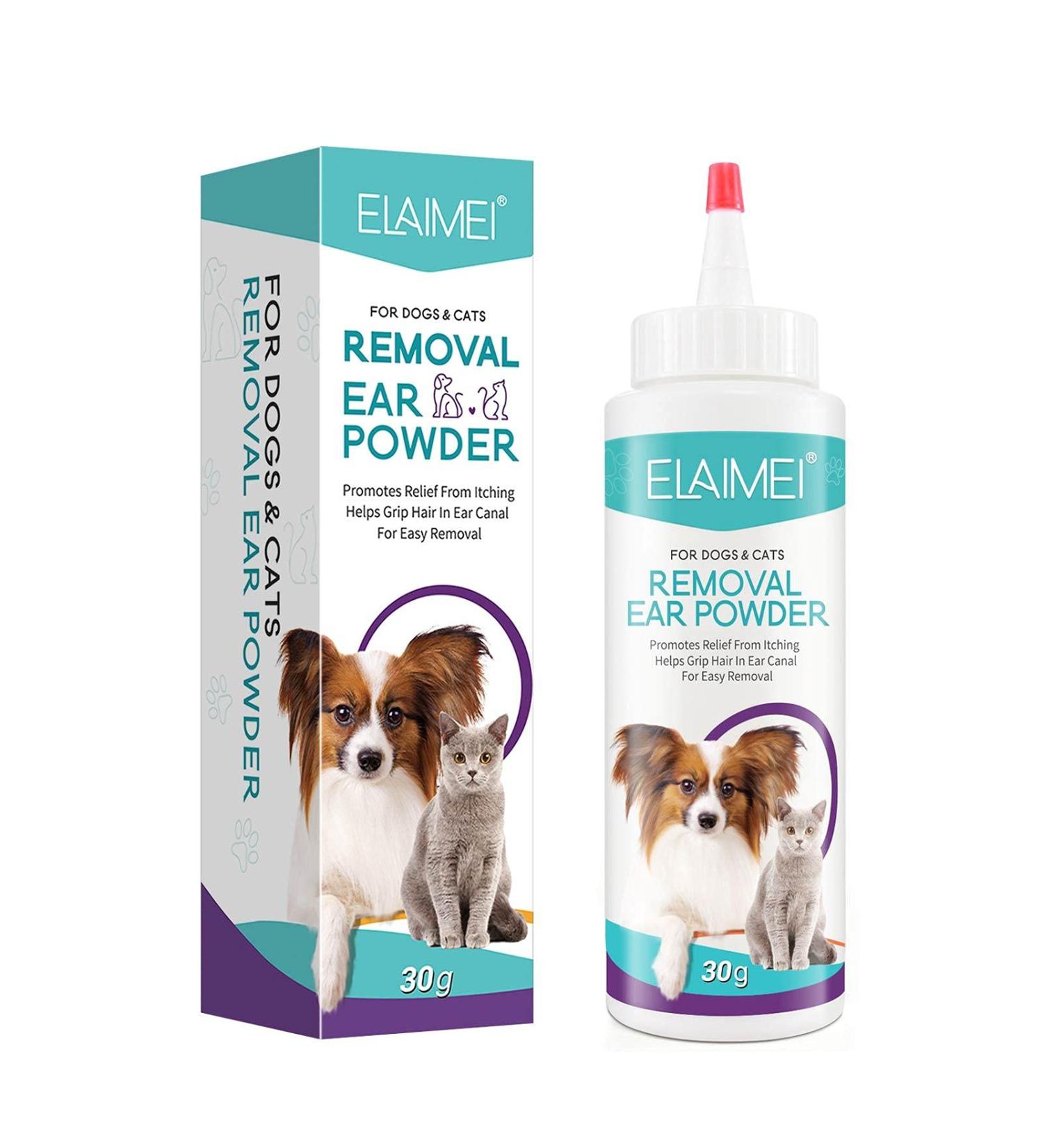 Pet Ear Powder Painless Hair Removal Powder Pet Health Care for Dogs Cats Pet Ear Health Care Cleaning Supplies - Buy Online on GoSupps.com