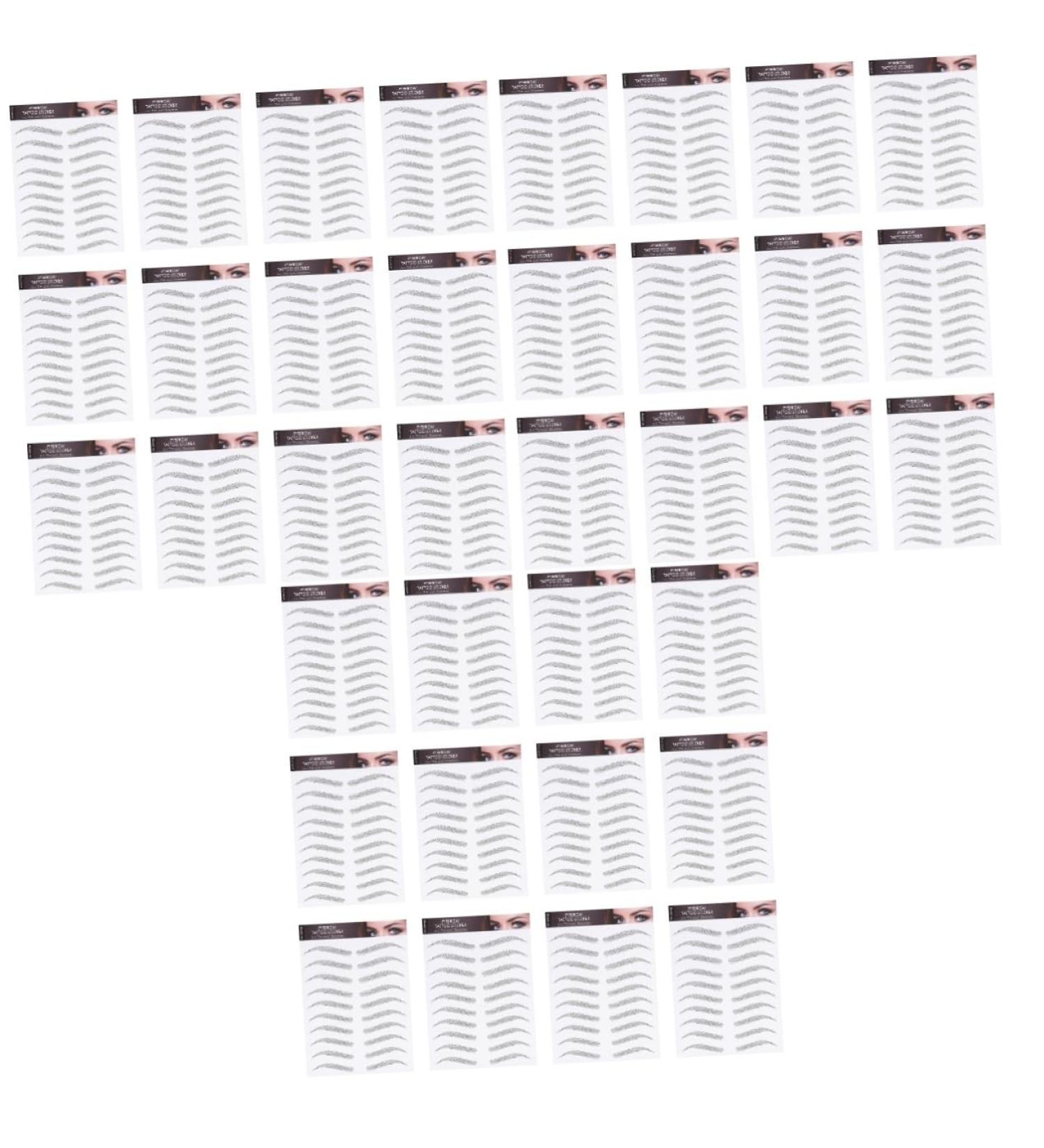 Housoutil 36 Sheets Waterproof Eyebrow Stickers Eyebrow Grooming Shaping Sticker Makeup Brow Sticker Man Hair 21x15cmx3pcs Black 1x3pcs - Buy Online on GoSupps.com
