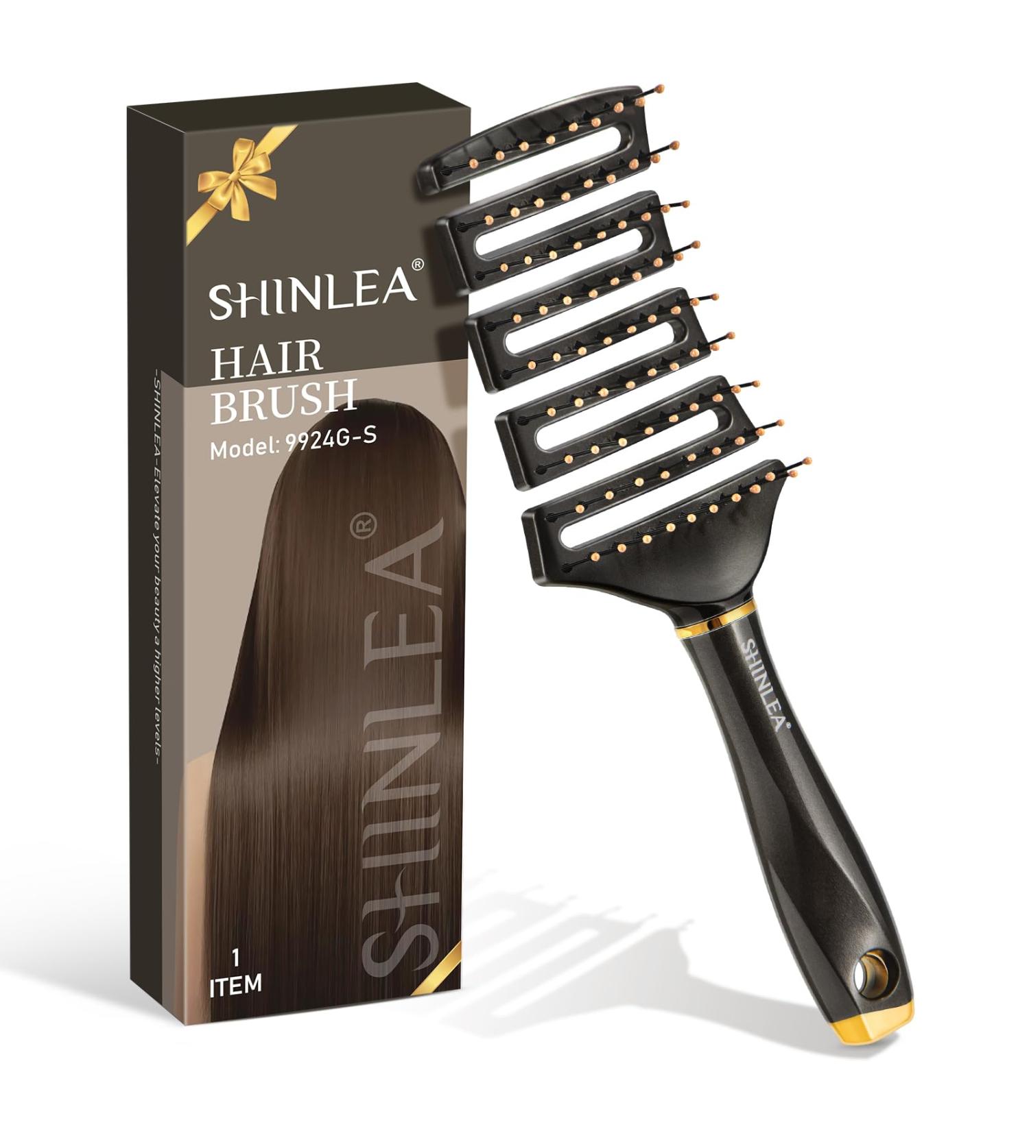 Shinlea Hair Brush - No-Pull Detangling Brush for All Hair Types | Perfect for Thick Long & Curly Hair - Ideal for Men Women & Children - Buy Online on GoSupps.com