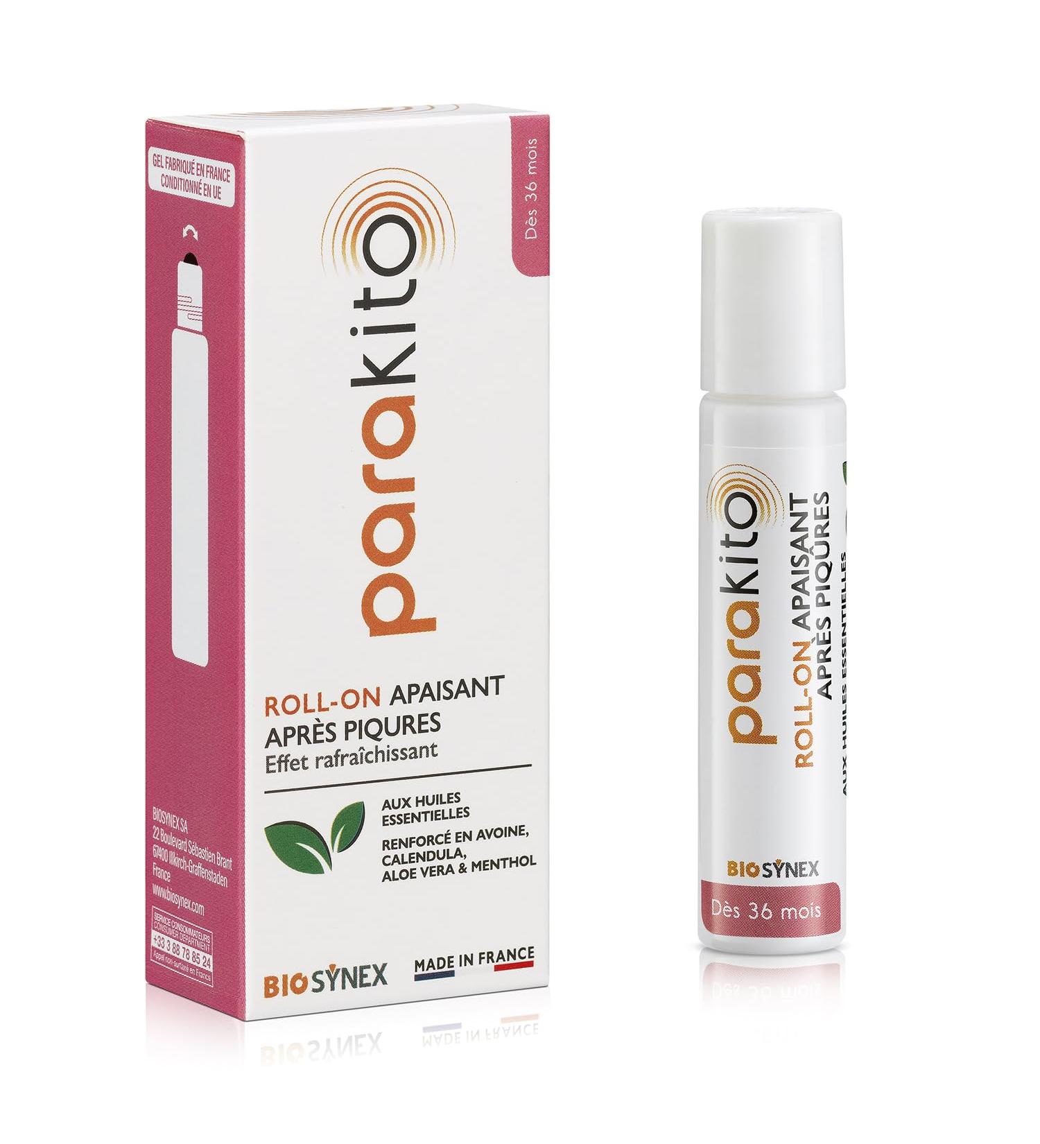 BIOSYNEX PARAKITO Roll On soothing and refreshing gel after bite for all insects antiitch made in France 5 ml RollOn - Buy Online on GoSupps.com