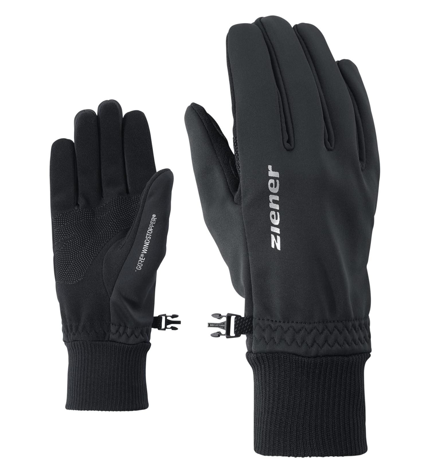 Ziener Adults IDEALIST GWS Leisure/Functional/Outdoor Gloves | Breathable Windproof Soft-Shell Black 9 Black