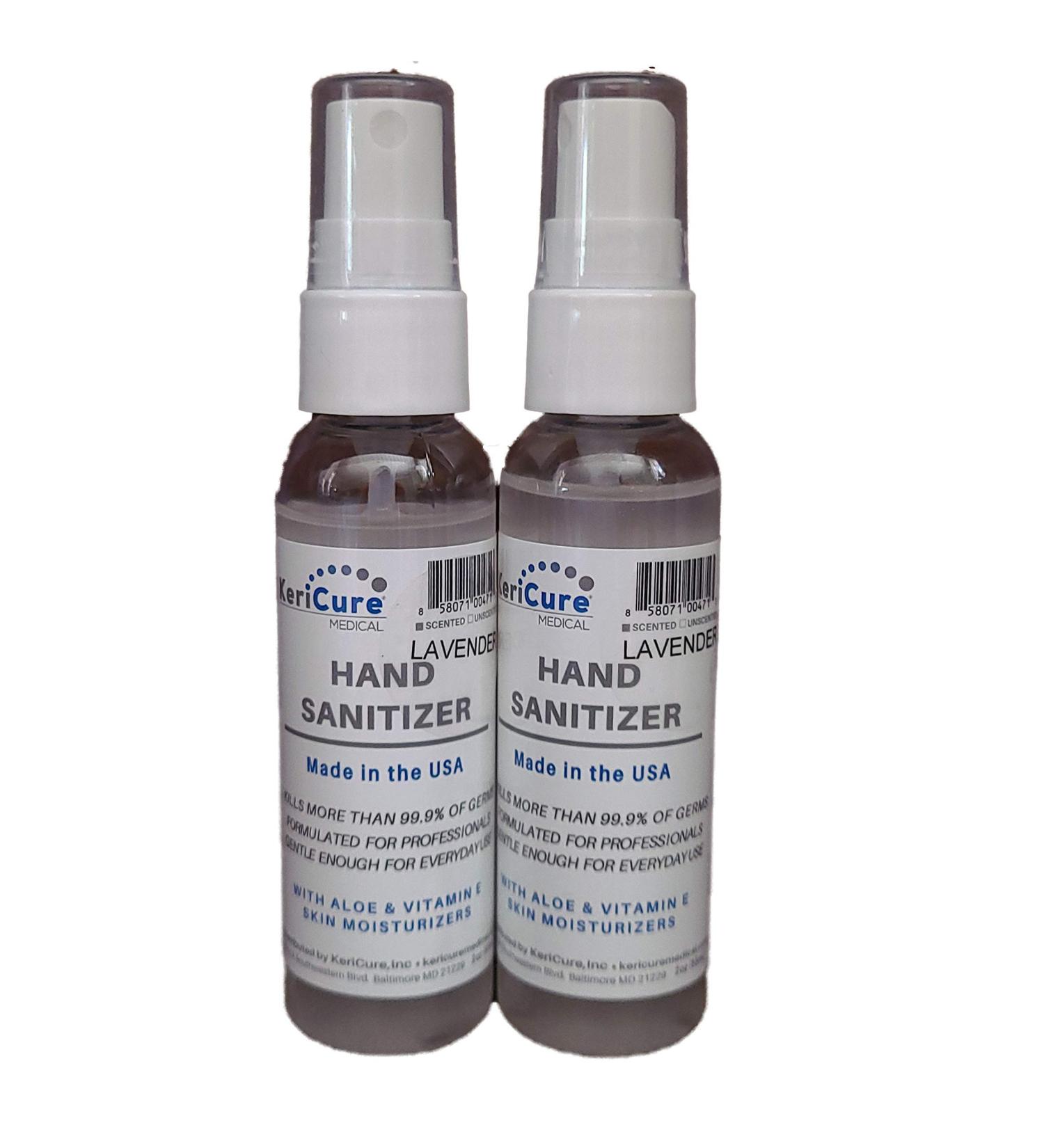 2 Pack Lavender Mint Hand Sanitizer Sprays | Organic Essential Oils, Aloe Vera, Vitamin E | Soft Hands | Woman Owned | Made in USA - Buy Online on GoSupps.com