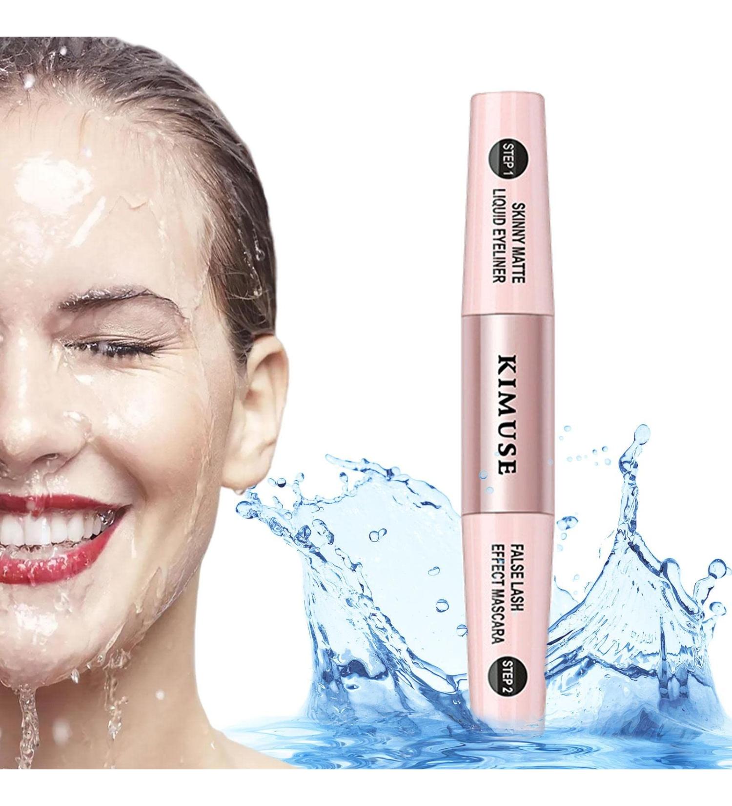 Yeeda Mascara And Eye Liner In One Piece Mascara And Eyeliner With Ultra Fine Brush Head Long Lasting Natural Eye Looking Mascara & Liquid Eyeliner 2 In 1 For Travel Microblading - Buy Online on GoSupps.com