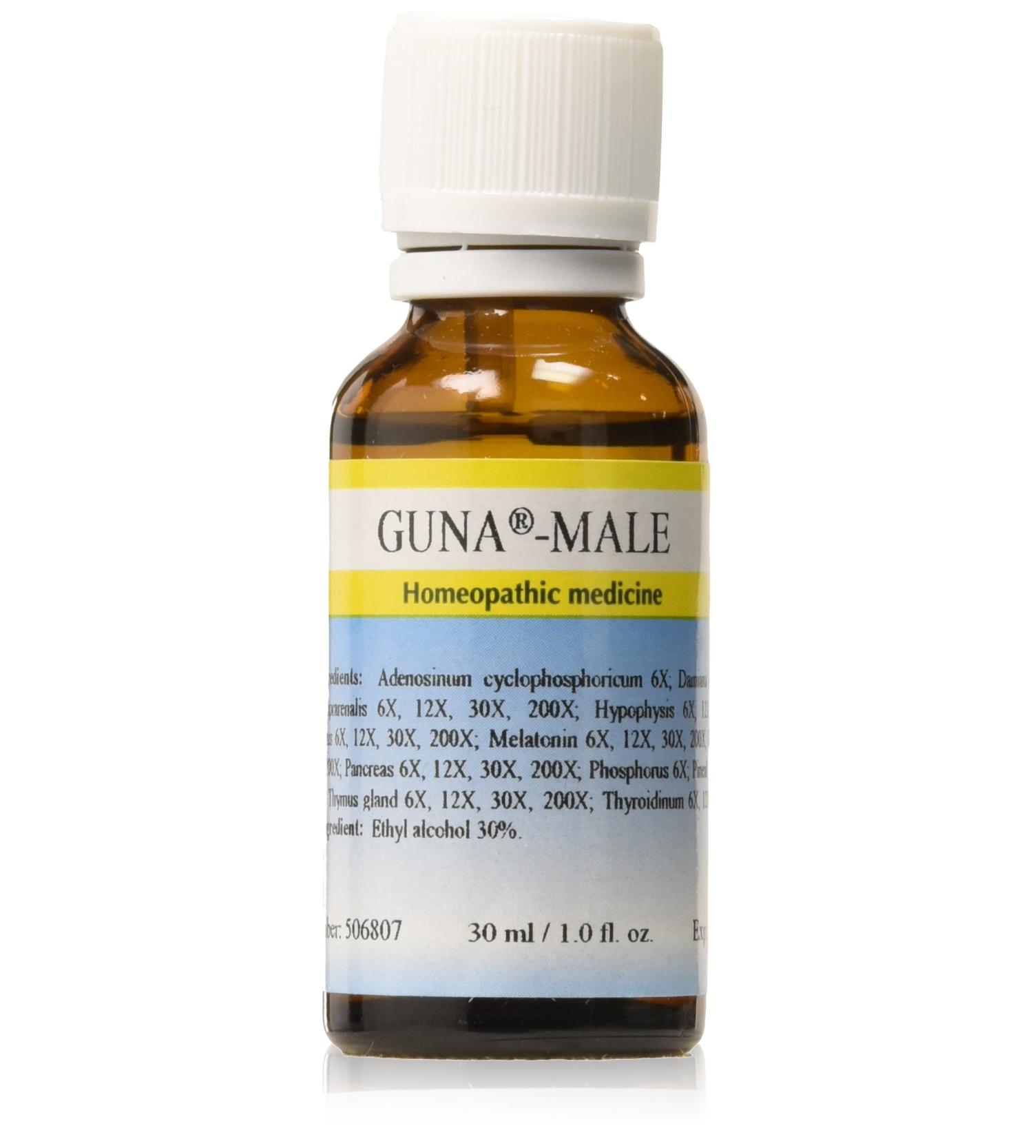 Buy Guna Biotherapeutics Guna-Male Homeopathic Medicine - 1 Ounce | Worldwide Shipping Available - Buy Online on GoSupps.com