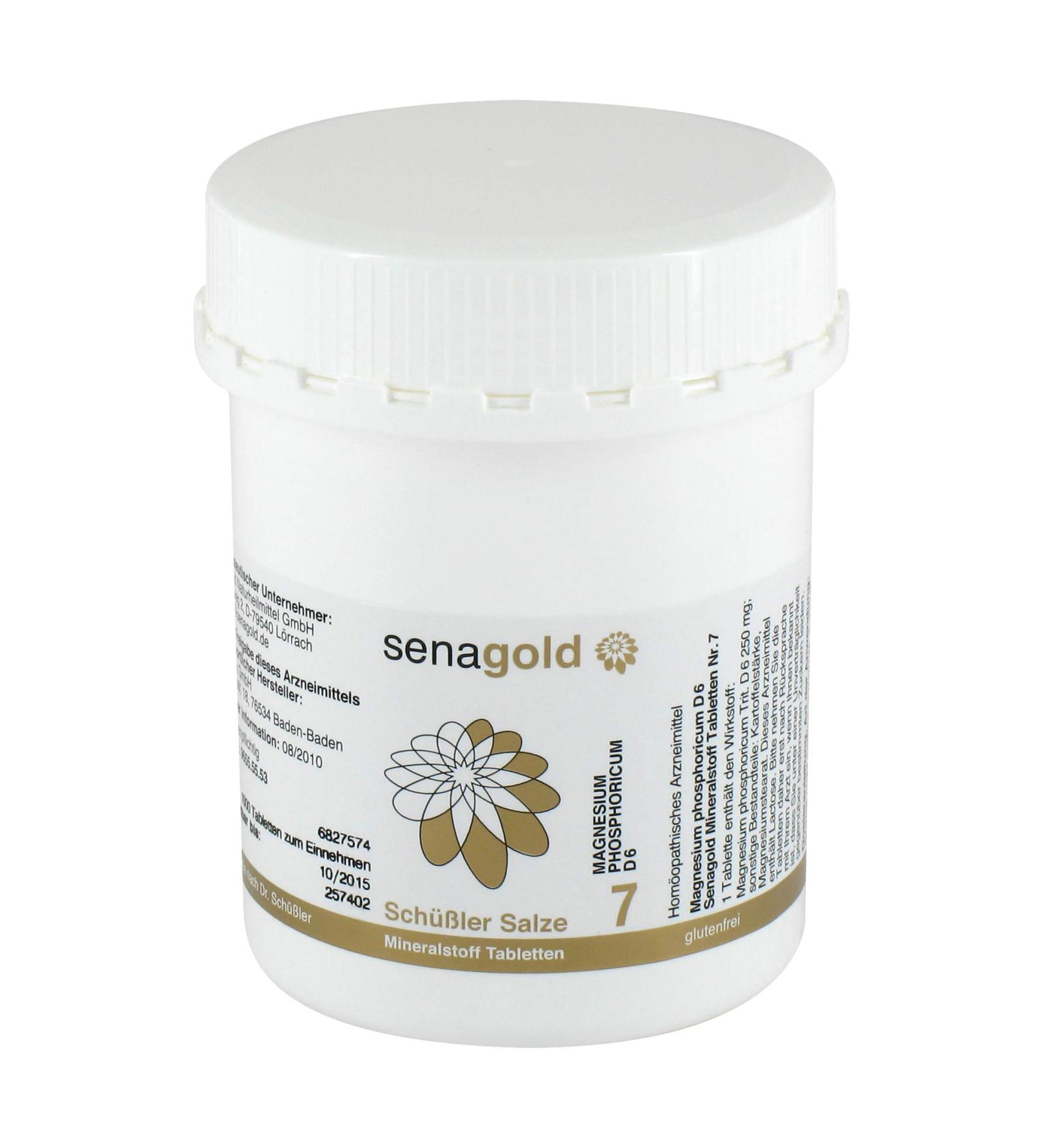 Schuessler Salts No. 7 | Magnesium Phosphoricum D6 Tablets | Gluten-Free | 1000 Pieces - International Shipping Available - Buy Online on GoSupps.com